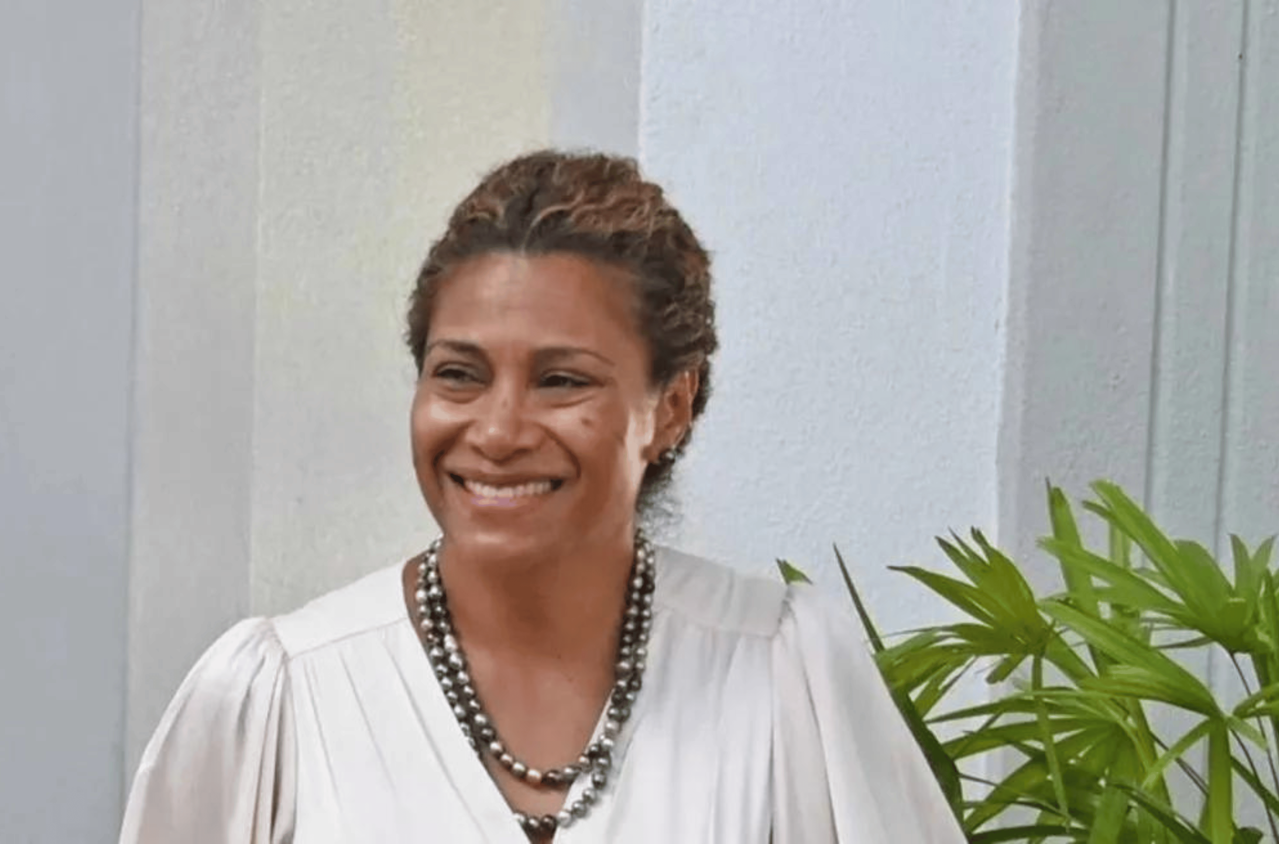 Lynda Tabuya at the opening of the 2024 Parliament session at the Parliament House in Suva on Monday.