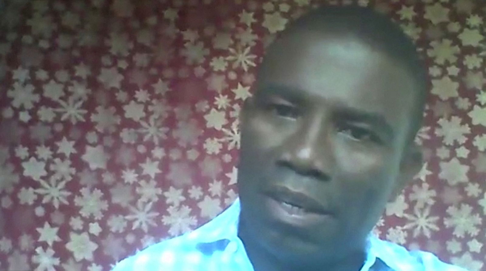 Haitian politician Guy Philippe speaks during an interview with Reuters over Zoom from Haiti, March 8, 2024 in this still image taken from a video. REUTERS TV/via REUTERS