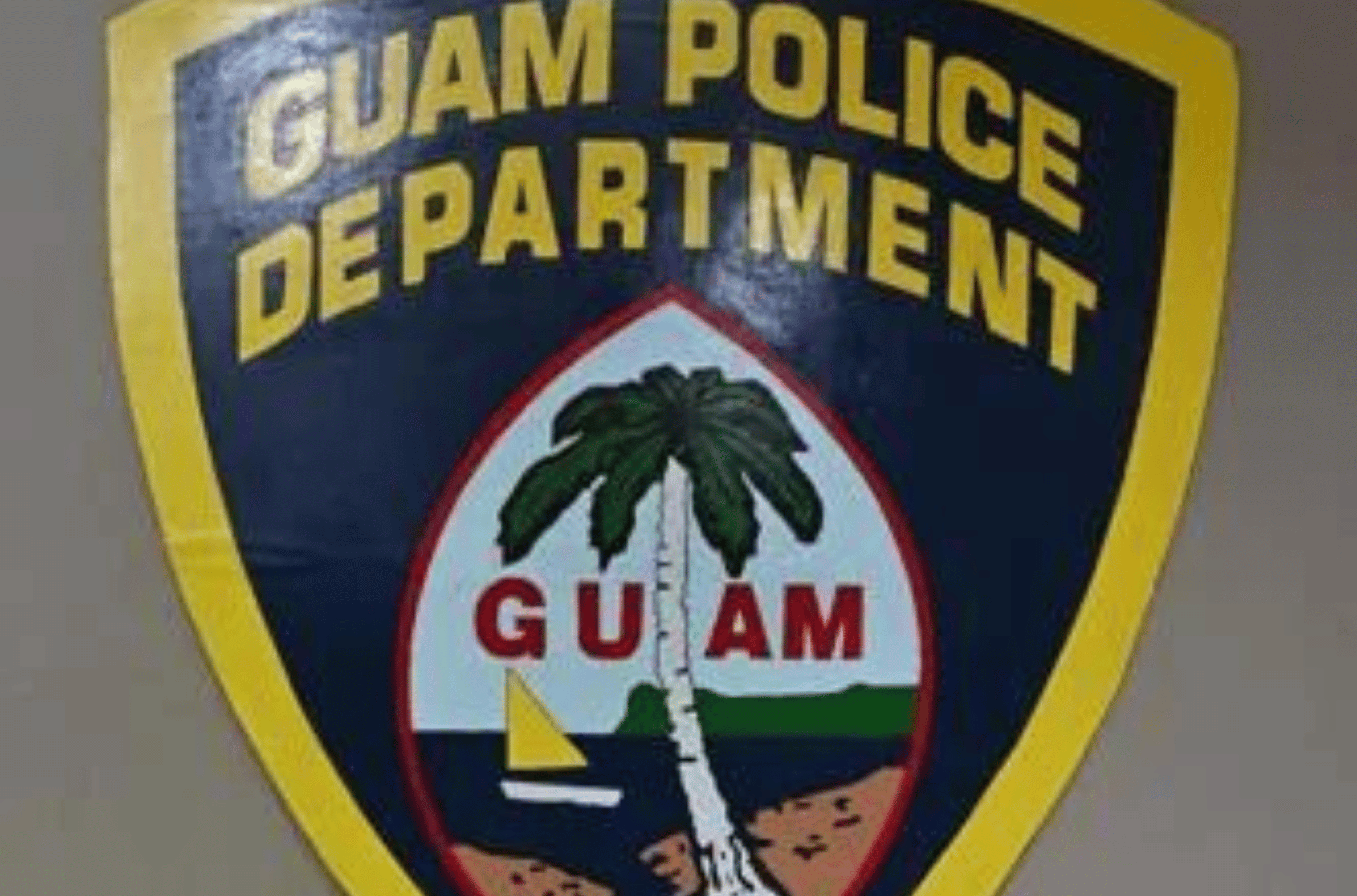 The Guam Police Department seal is seen Wednesday, Feb. 28, 2024, at GPD headquarters in Tiyan.