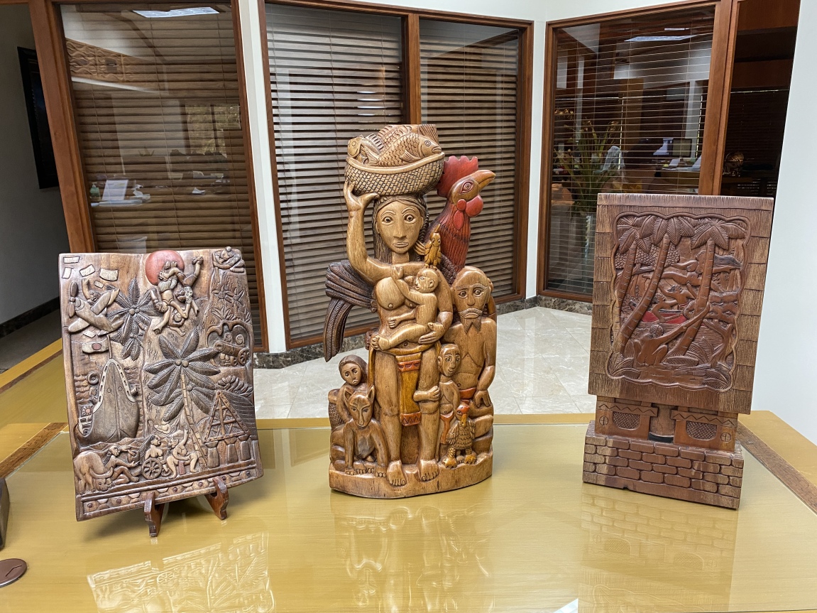 Wood carvings and other 3-D artworks are also featured by Bridge Capital’s annual arts competition.