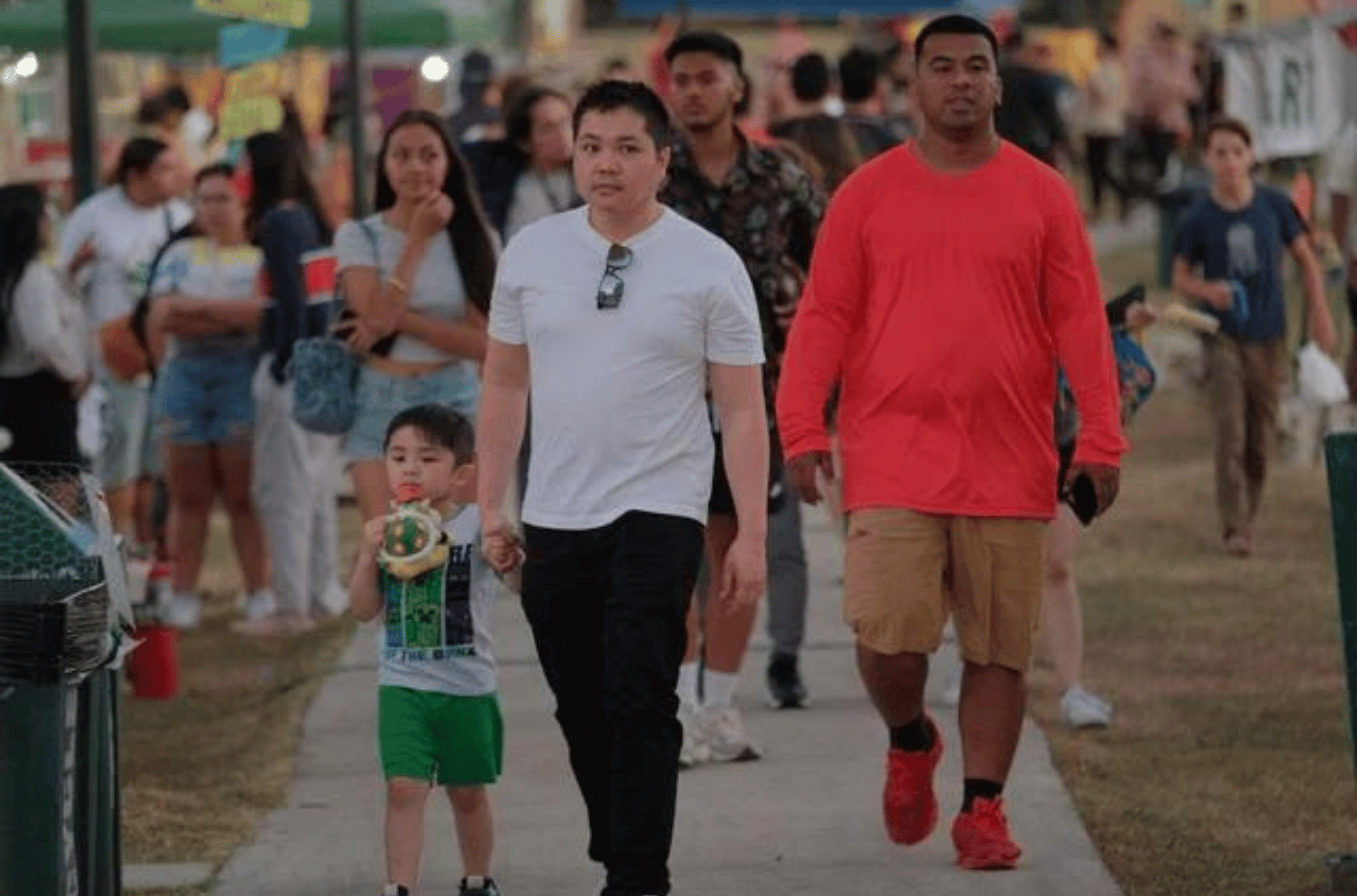 Attendees gather for the University of Guam's 2024 Homecoming Blue Night at the UOG campus in Mangilao on Thursday, March 7, 2024. 