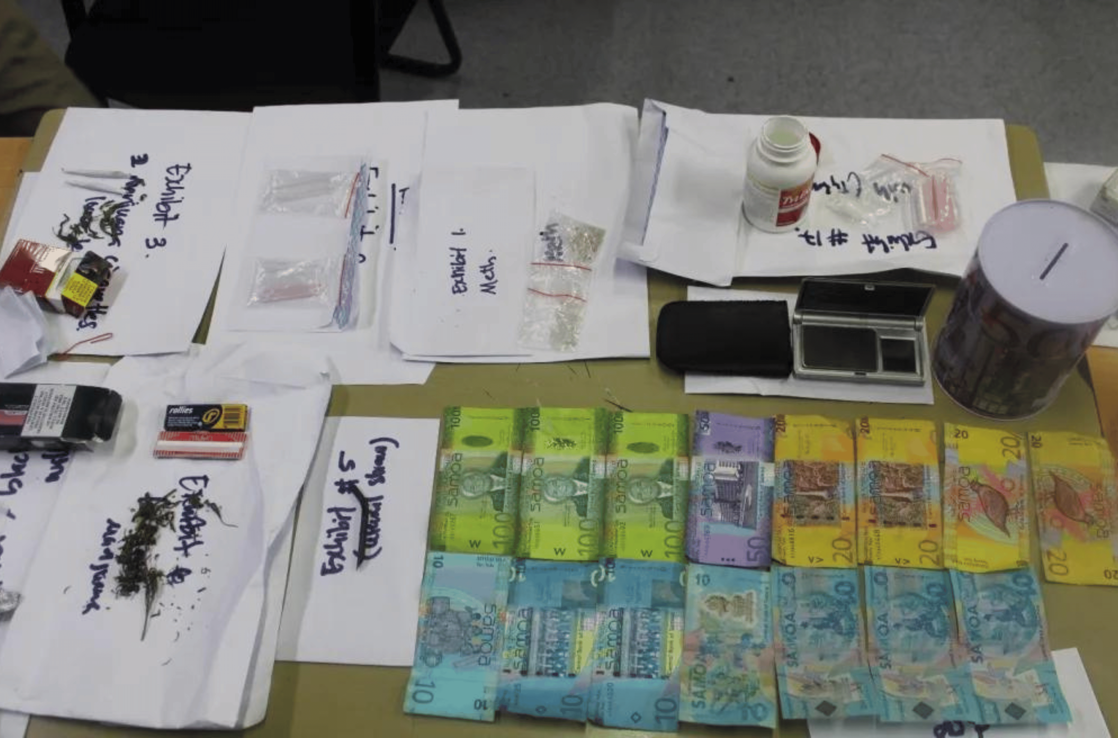 Reports from the public of drugs being traded at the market prompted the raid. 