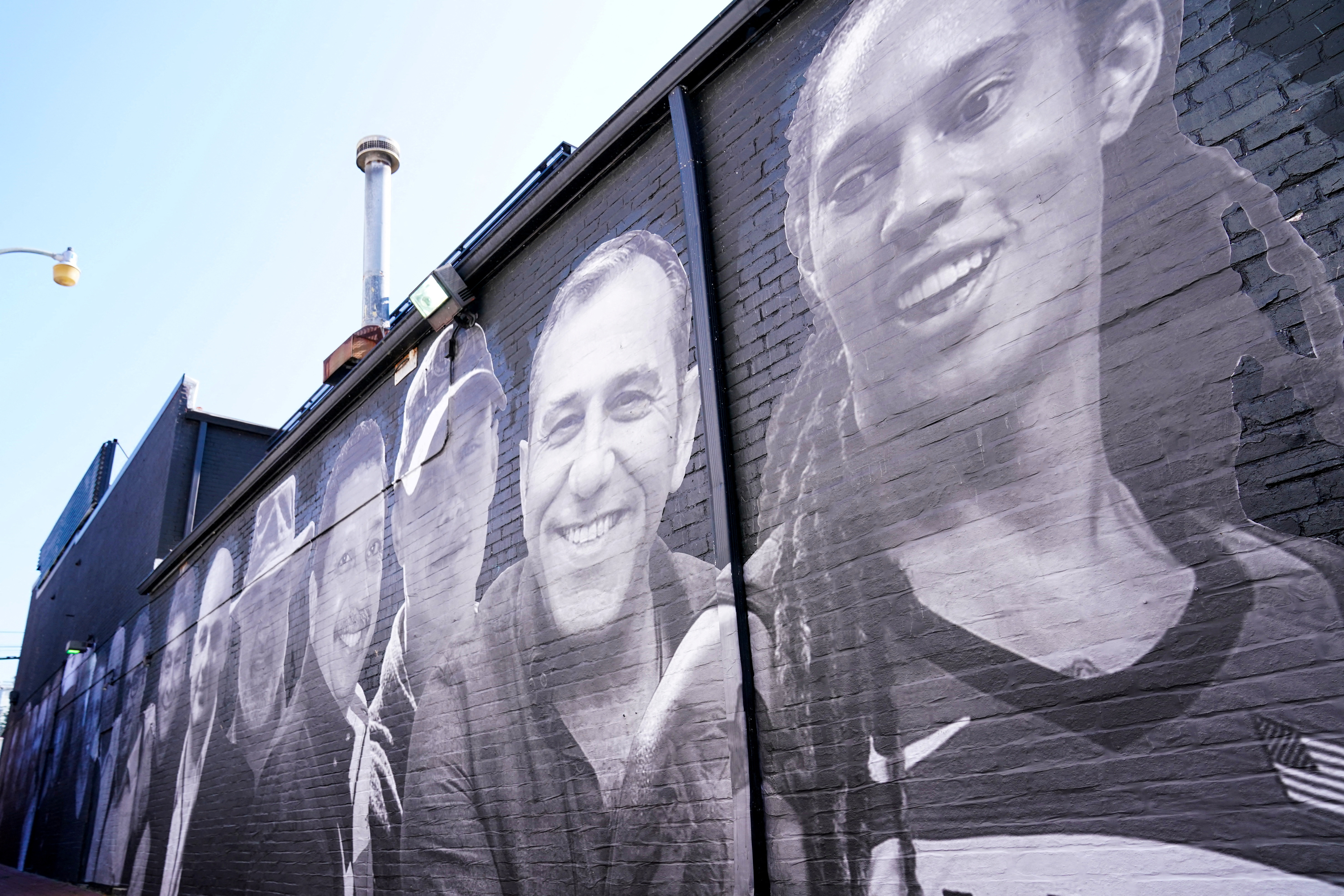 FILE PHOTO: A mural of Brittney Griner and other American hostages around the world, created by the Bring Our Families Home Campaign, is seen in the Georgetown neighborhood of Washington, U.S., July 20, 2022. 
