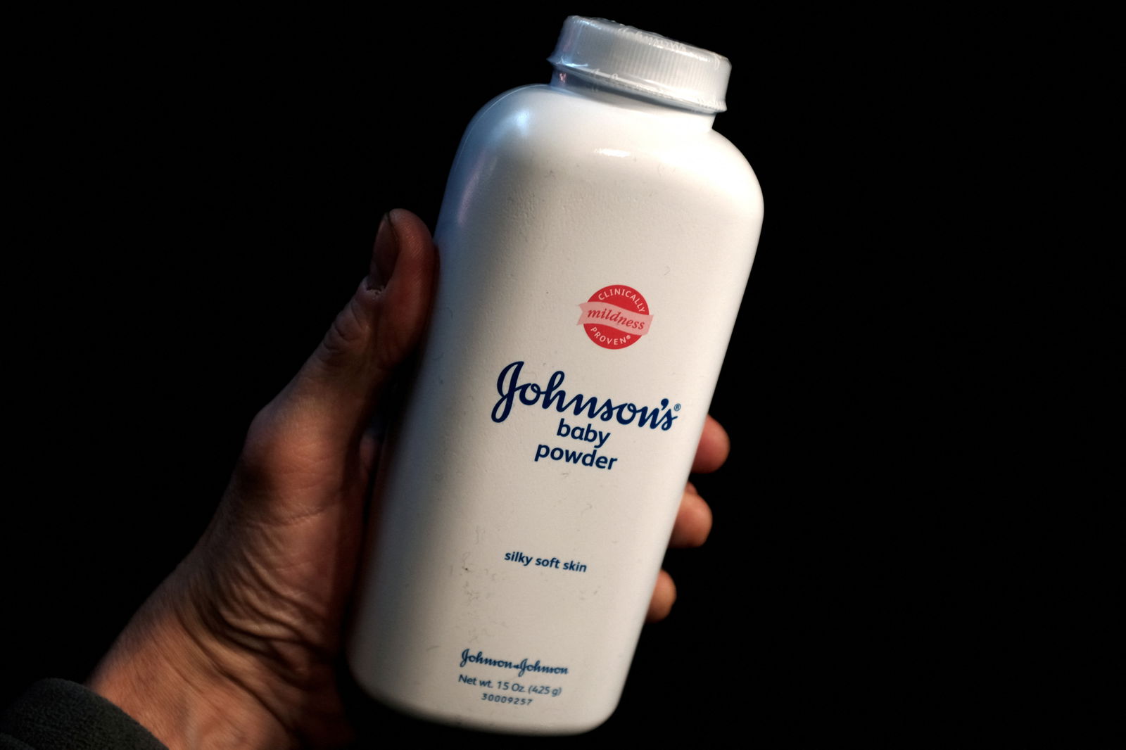 FILE PHOTO: A bottle of Johnson and Johnson Baby Powder is seen in a photo illustration taken in New York, February 24, 2016. 