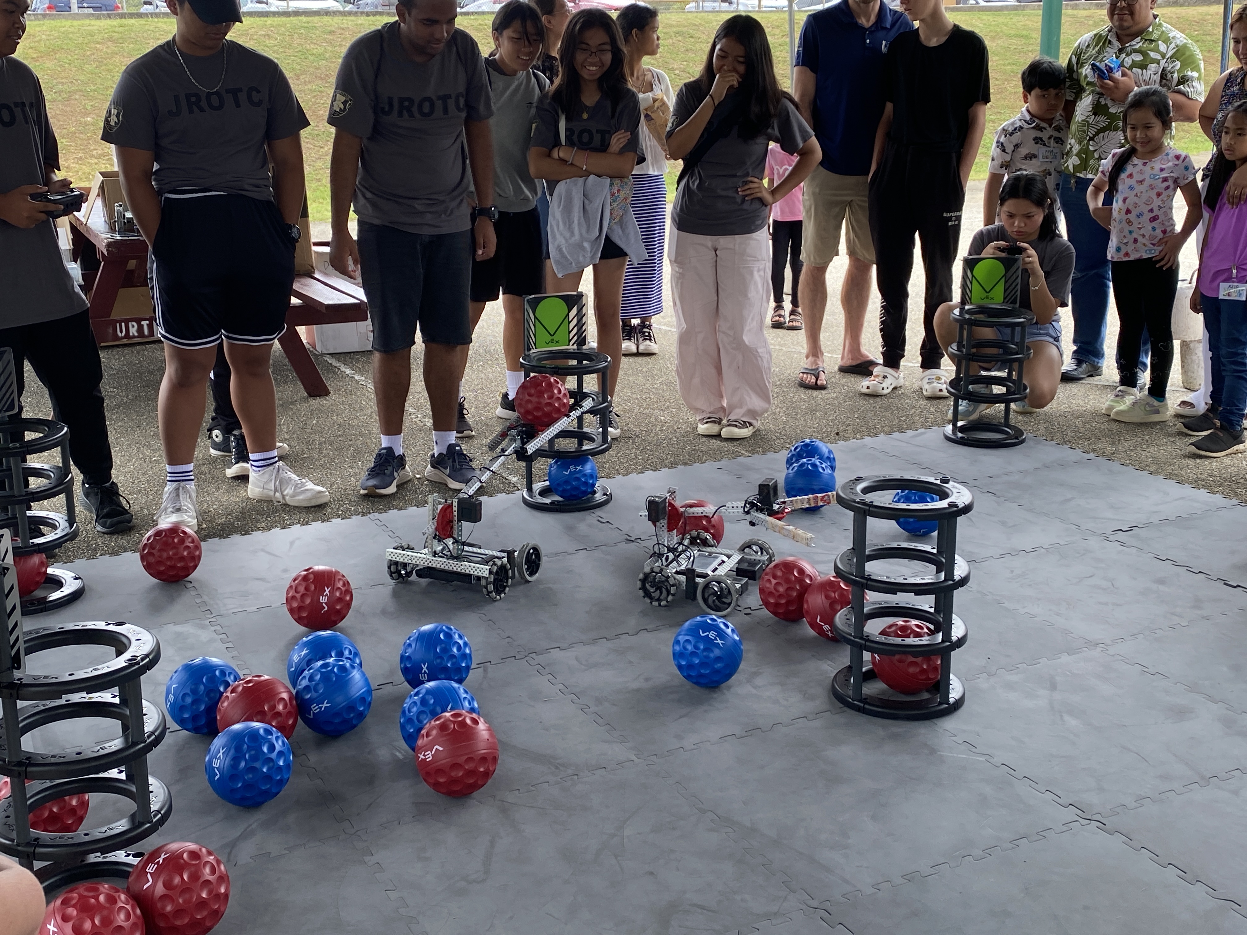 A robotics demonstration was among the highlights of this year’s Islandwide STEM Fair​ at Chacha Ocean View Middle School on Saturday.