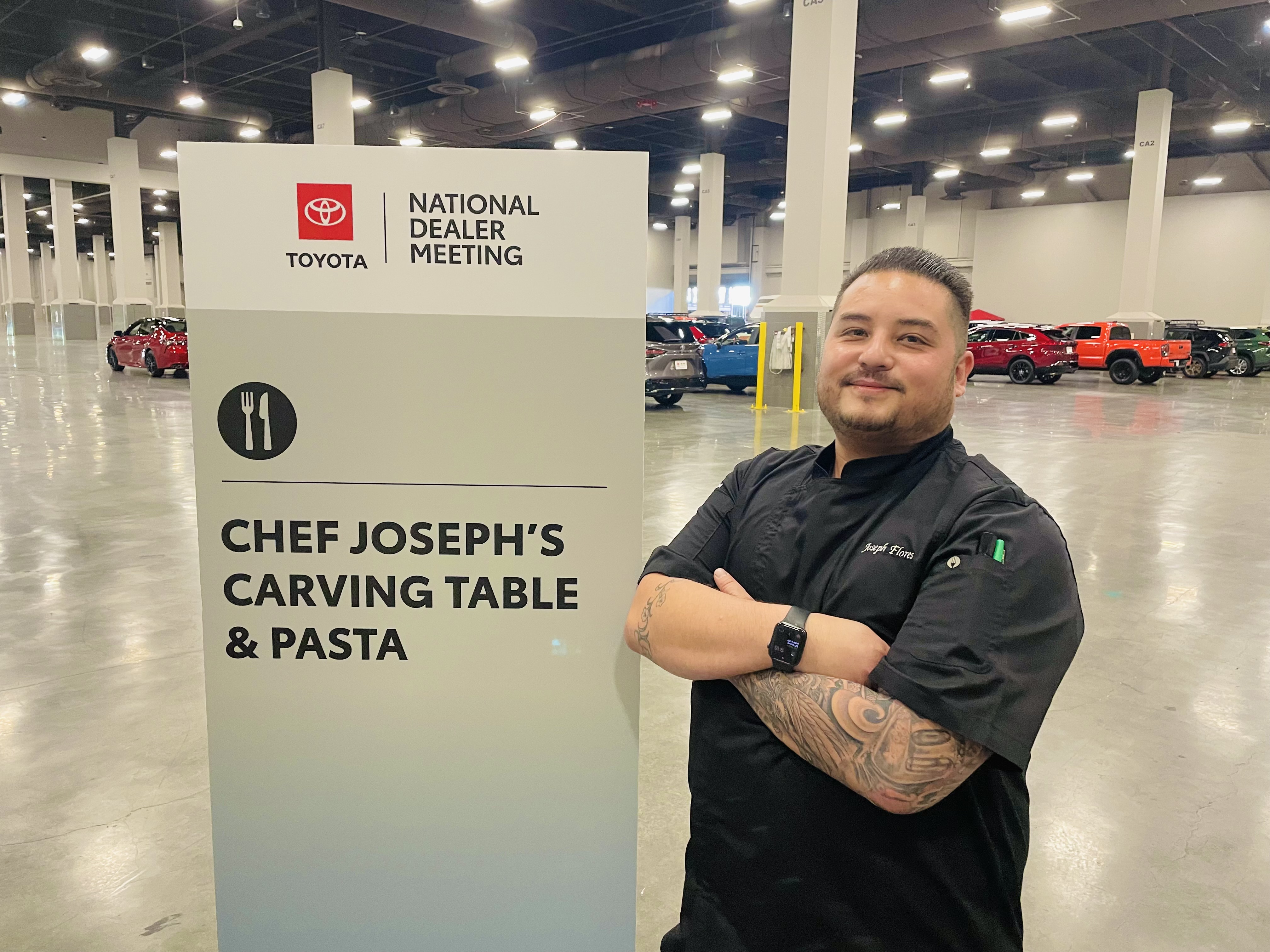 Joseph R. Flores is the executive chef for catering and banquets of the Mandalay Bay Hotel and Casino in Las Vegas, Nevada.