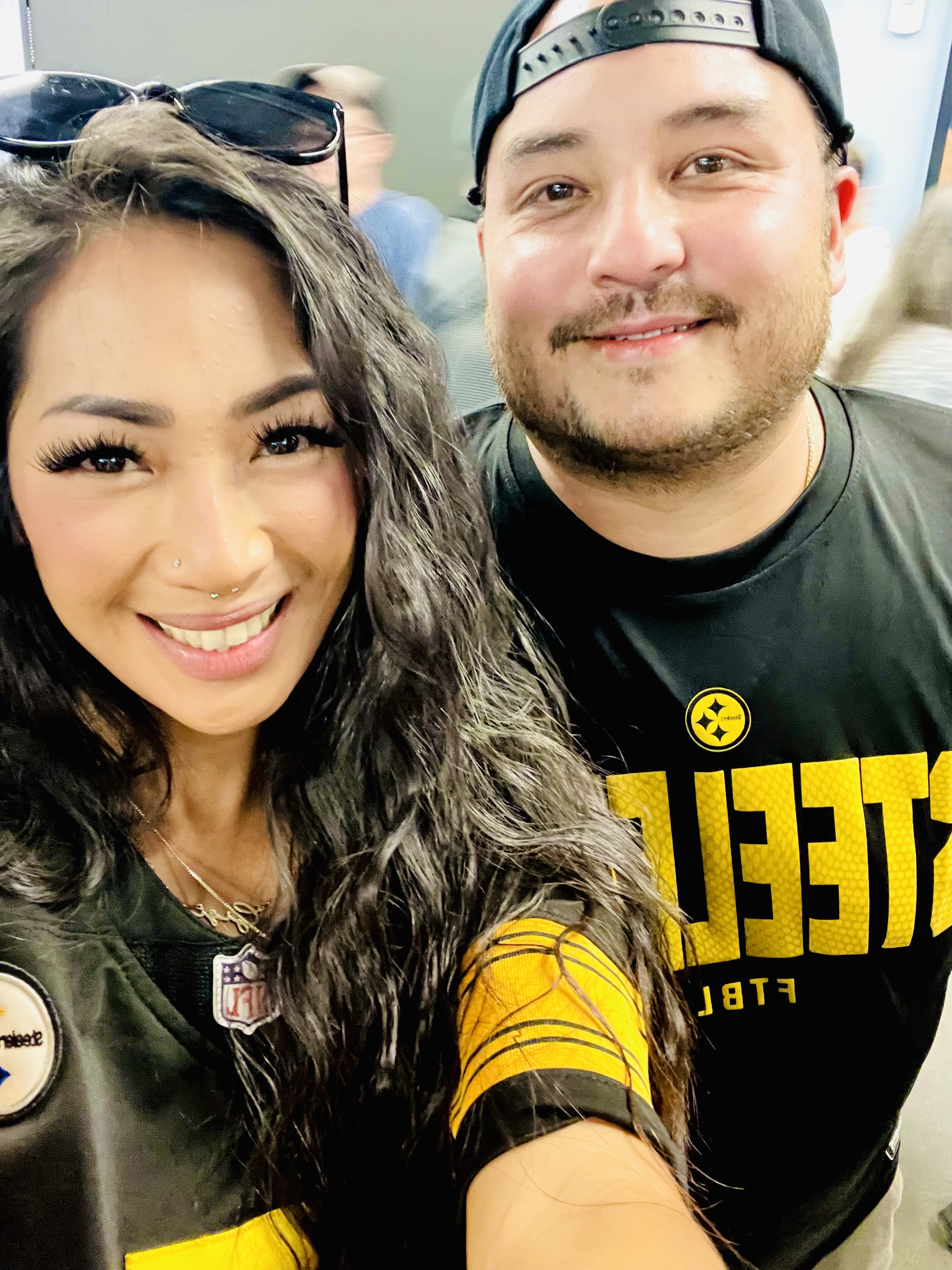 Joseph R. Flores with wife Gigi.