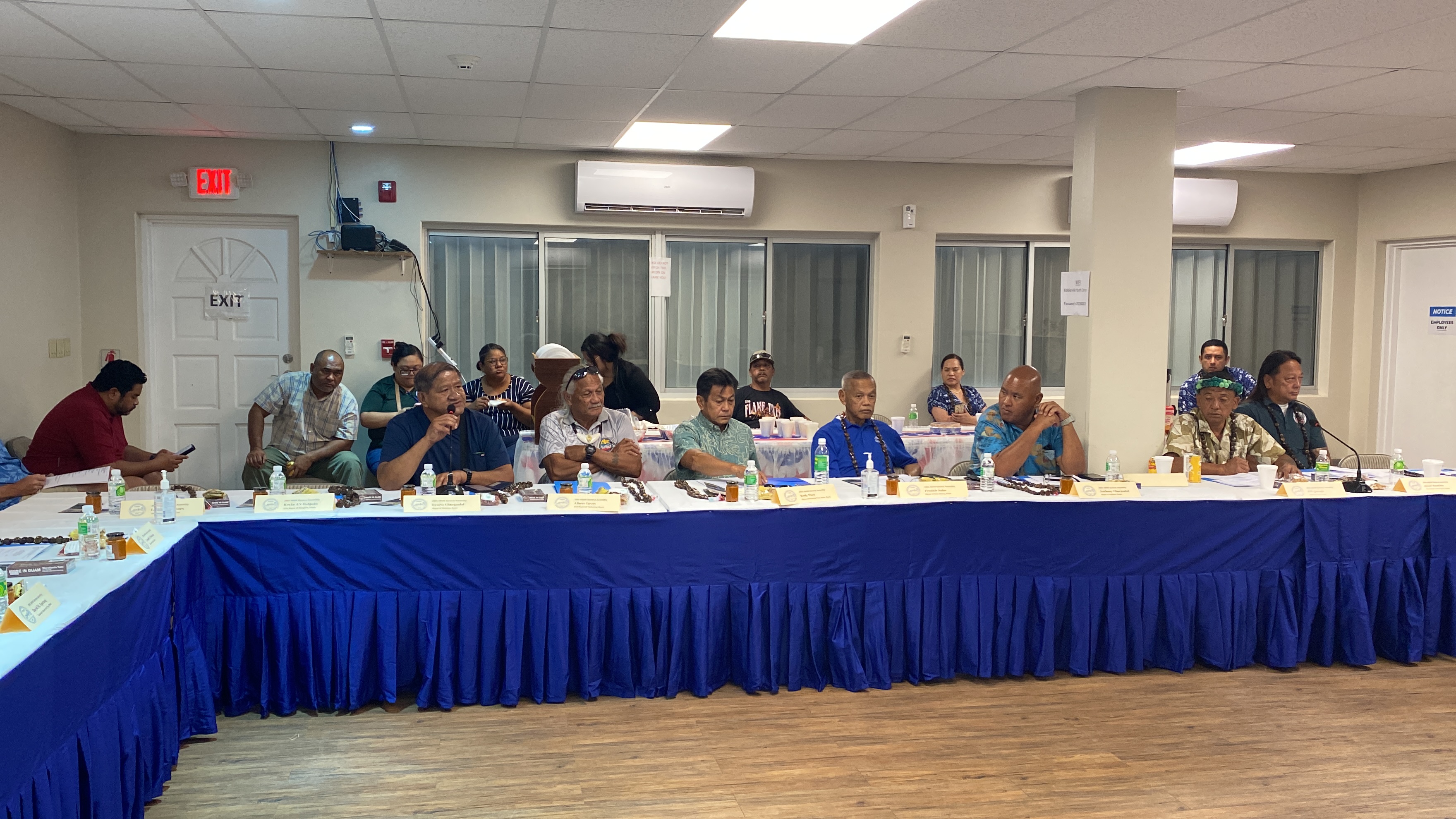 A meeting of the Association of Mariana Islands Mayors, Vice Mayors and Elected Municipal Council Members was held at the Koblerville Youth Center on April 19, Friday. 