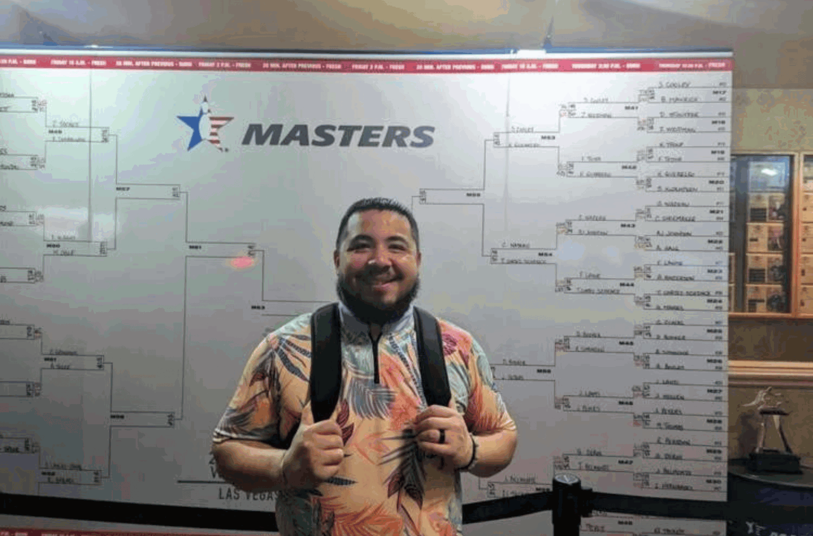 Keith Guerrero finished 13th in the United States Bowling Congress Masters March 29, 2024, in Las Vegas, Nevada. 