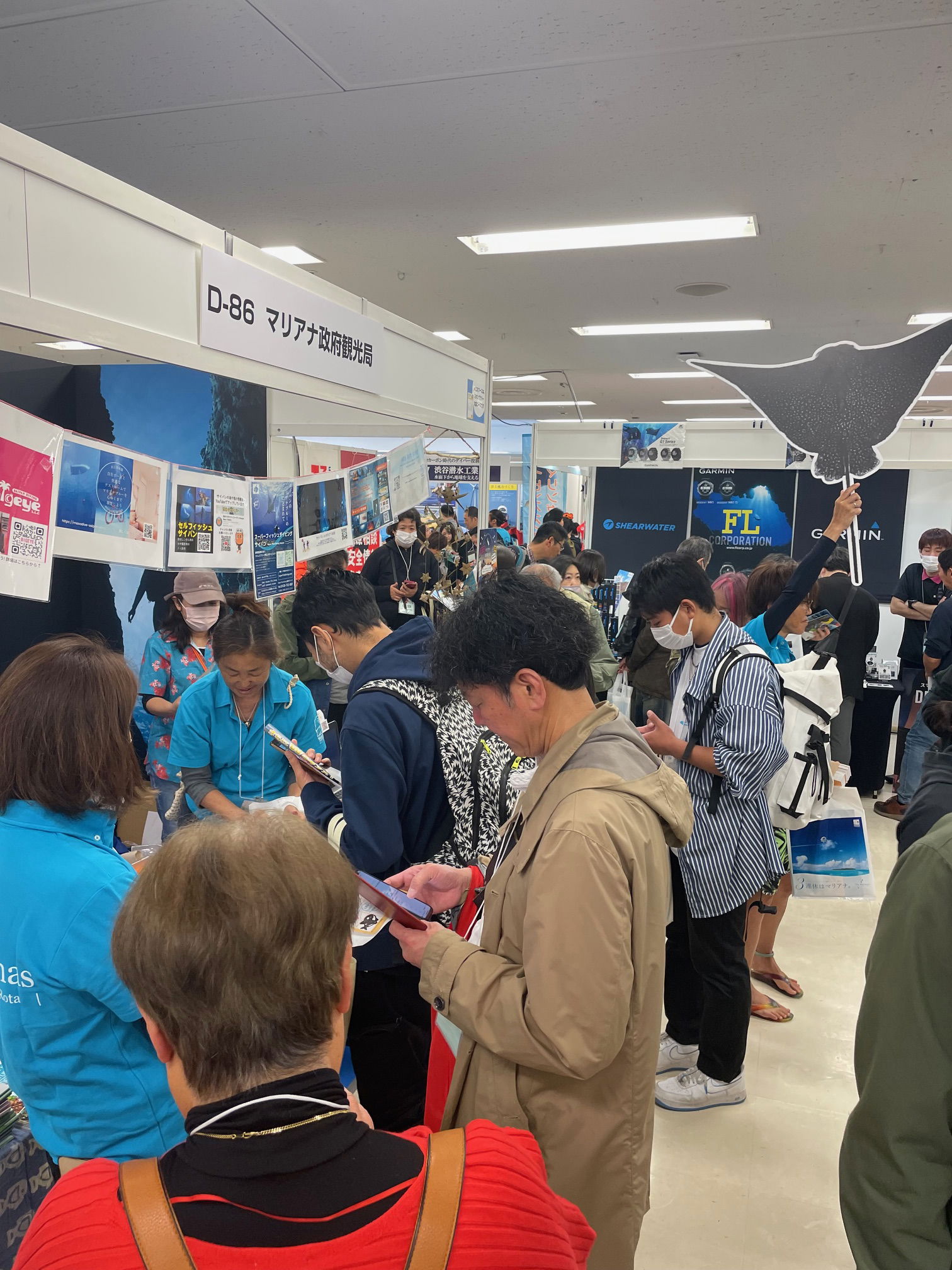 The Marianas Visitors Authority promotes diving opportunities and other attractions in the Marianas at the Marine Diving Fair in Tokyo, Japan on April 5-7, 2024.