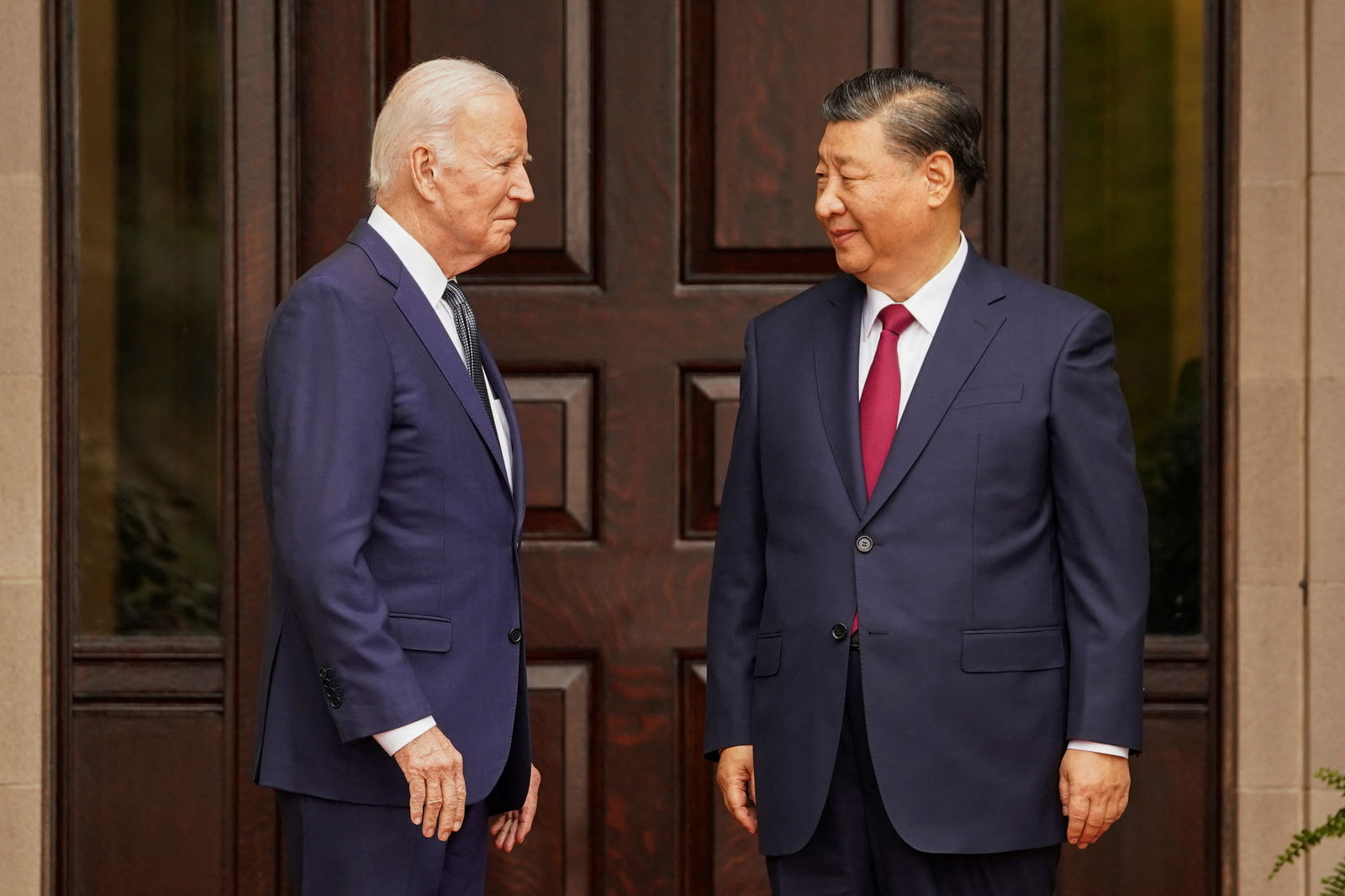 FILE PHOTO: U.S. President Joe Biden meets with Chinese President Xi Jinping at Filoli estate on the sidelines of the Asia-Pacific Economic Cooperation (APEC) summit, in Woodside, California, U.S., November 15, 2023. 