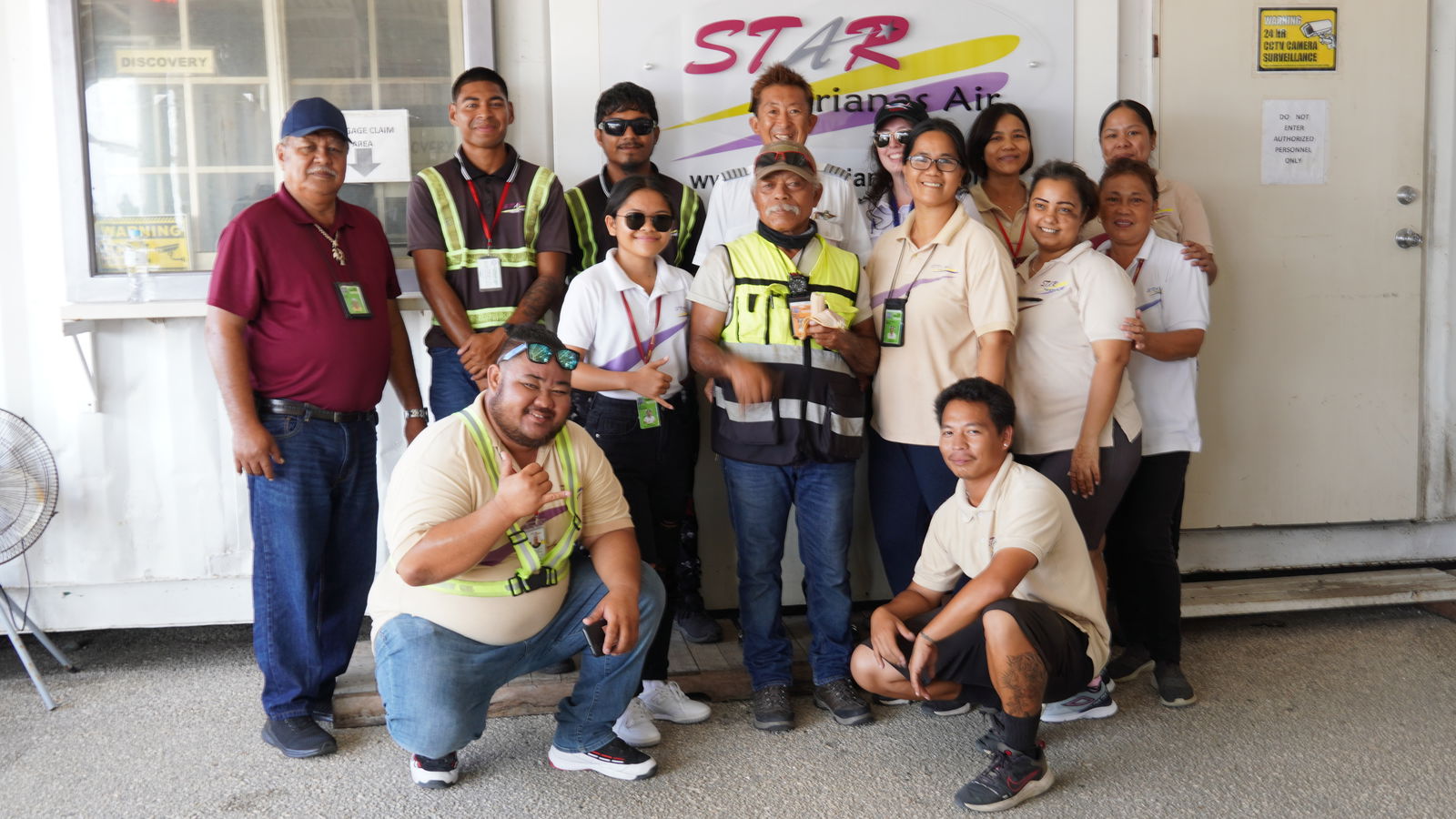 Joe Cruz with the Saipan team