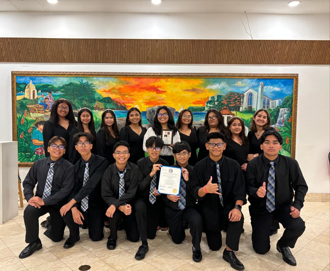 The MHS Glee Club ‘Rhythm ‘N Harmony’ won two gold awards at Guam’s Tumon Bay Music Festival.