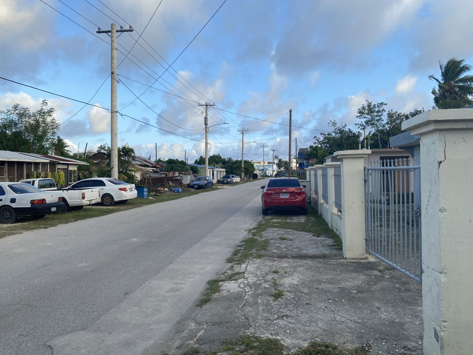 This is a street view of Doctor Torres Drive in Chalan Kanoa where a dog was shot.