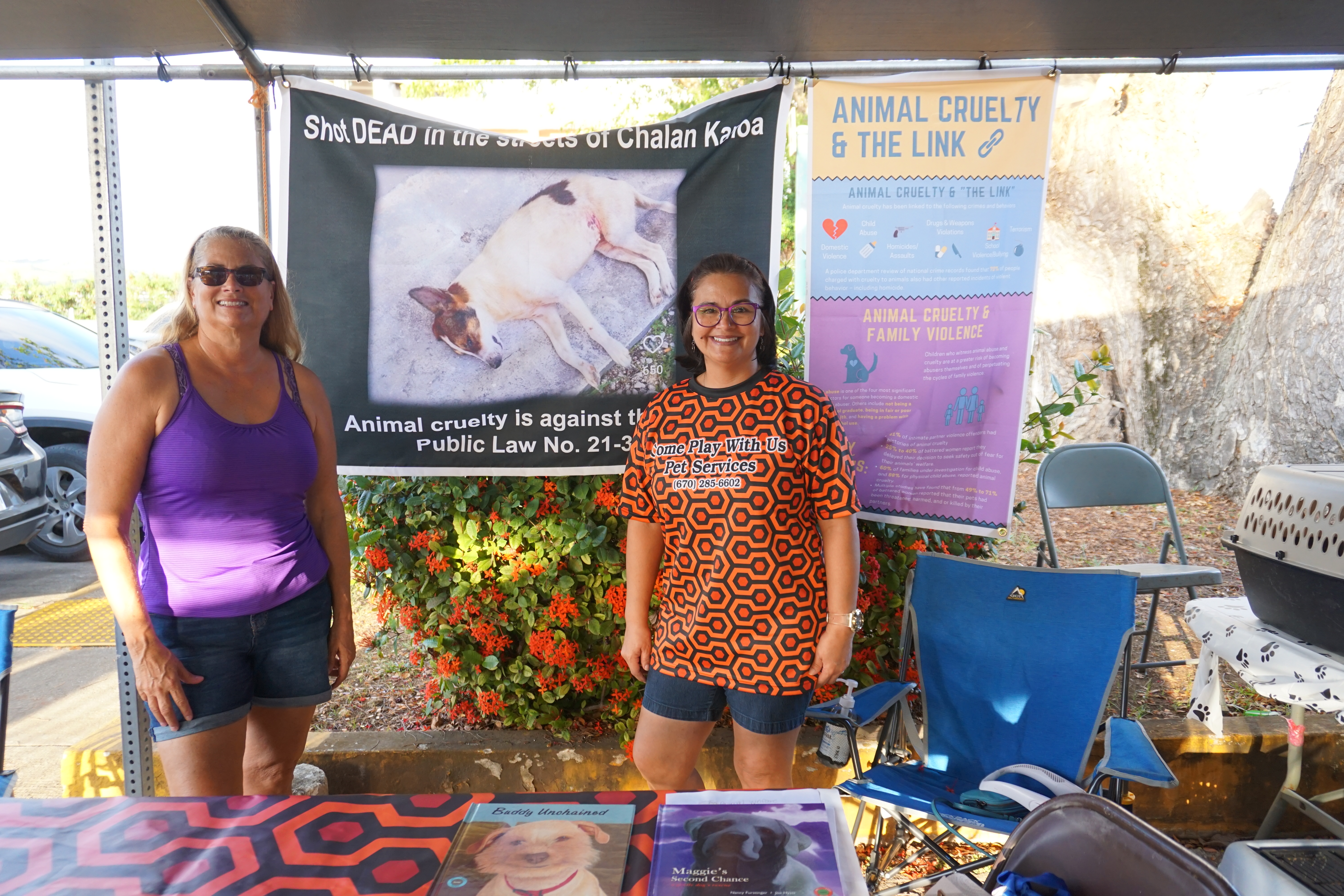 Kim Vascik, left, and Dorsha Moreno.