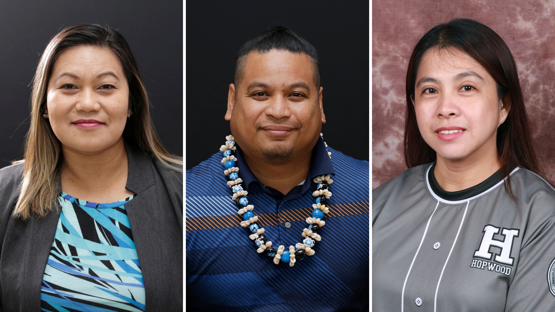 From left, Karen Manuel, Benjamin Seman and Janet Sablan.
