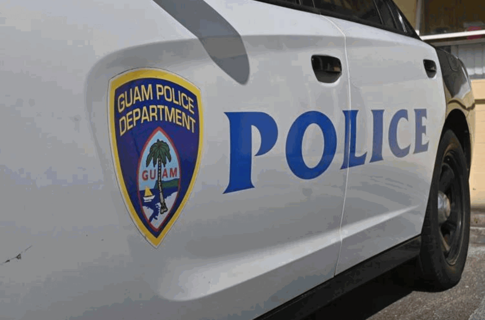 A Guam Police Department cruiser is parked in front of GPD headquarters on Tuesday, Jan. 2, 2024, in Tiyan. 