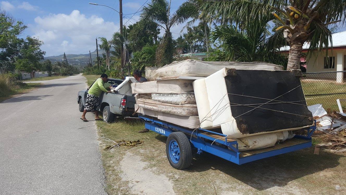 Old photo of Rep. Propst's team in one of their trash pick ups and clean-ups.