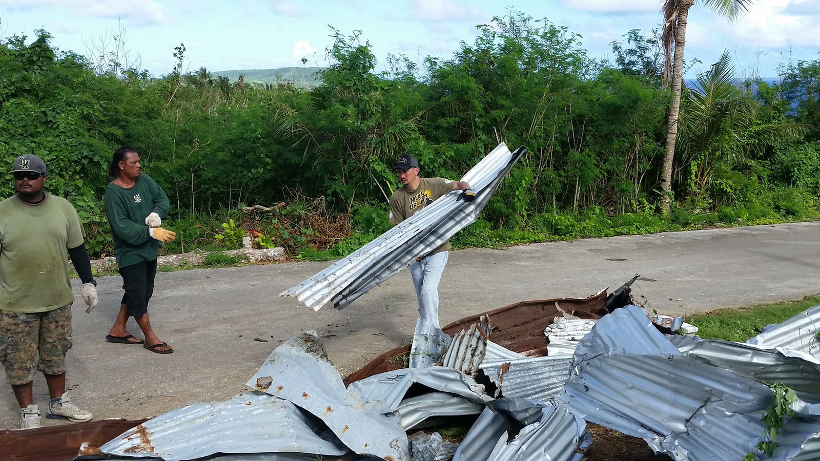 Old photo of Rep. Propst in one of his trash pick ups and clean-ups.