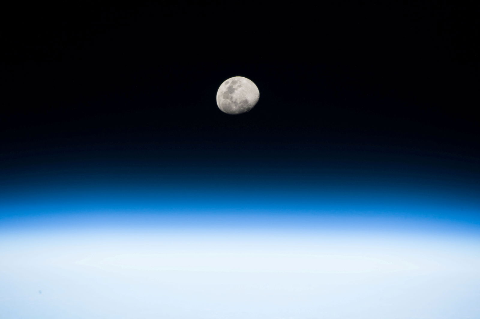 FILE PHOTO: A photo taken by NASA astronaut Randy Bresnik from the International Space Station on August 3, 2017. From his vantage point in low Earth orbit Bresnik pointed his camera toward the rising Moon. 