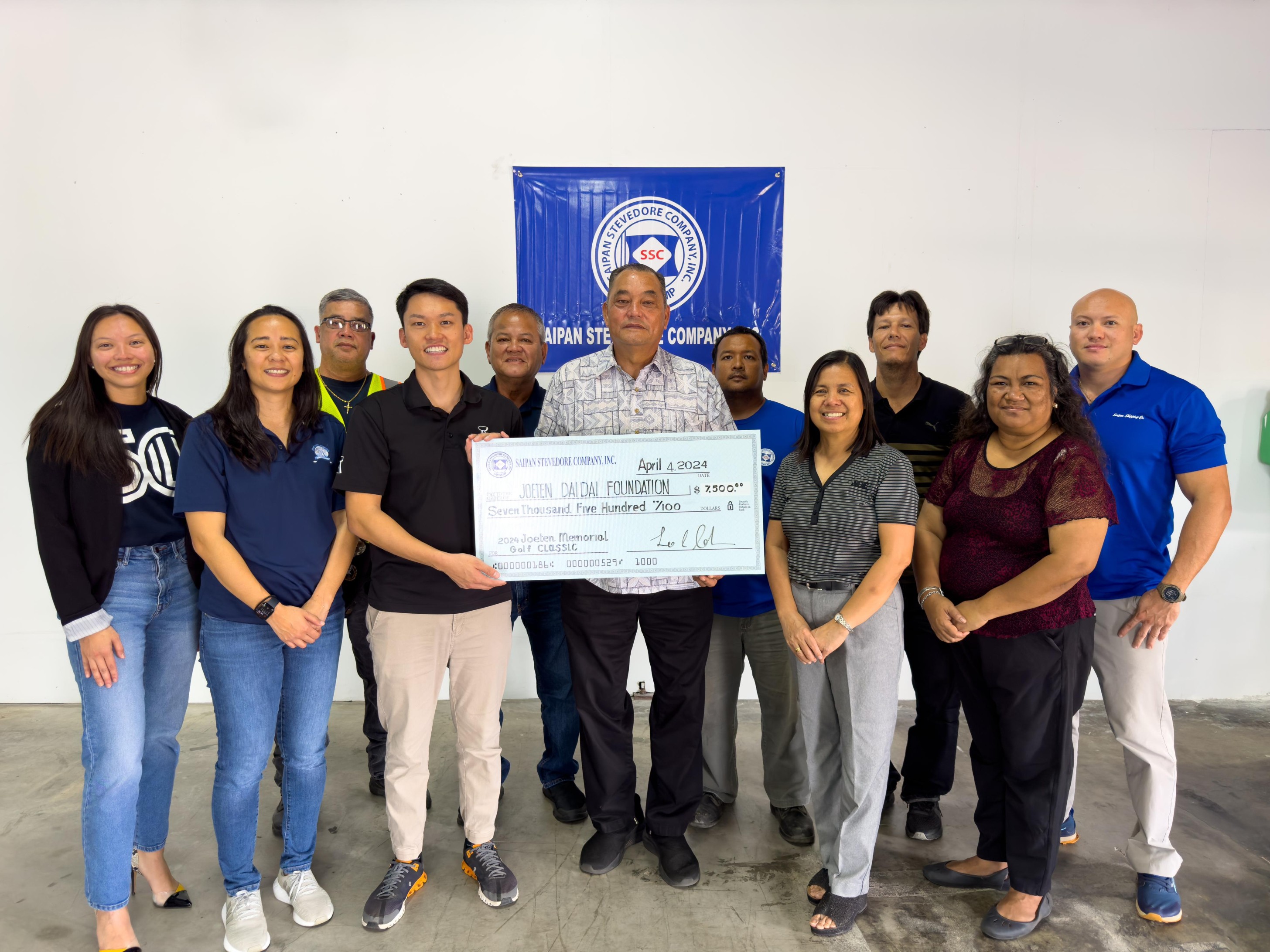 Saipan Stevedore Company Inc. has donated $7,500 to the Joeten Memorial Golf Classic.