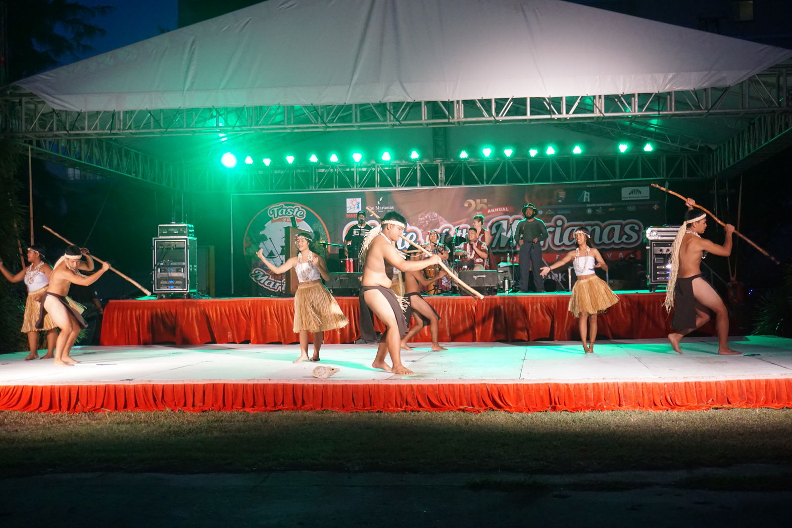 A Chamorro cultural dance group performs on opening night of Taste of the Marianas.