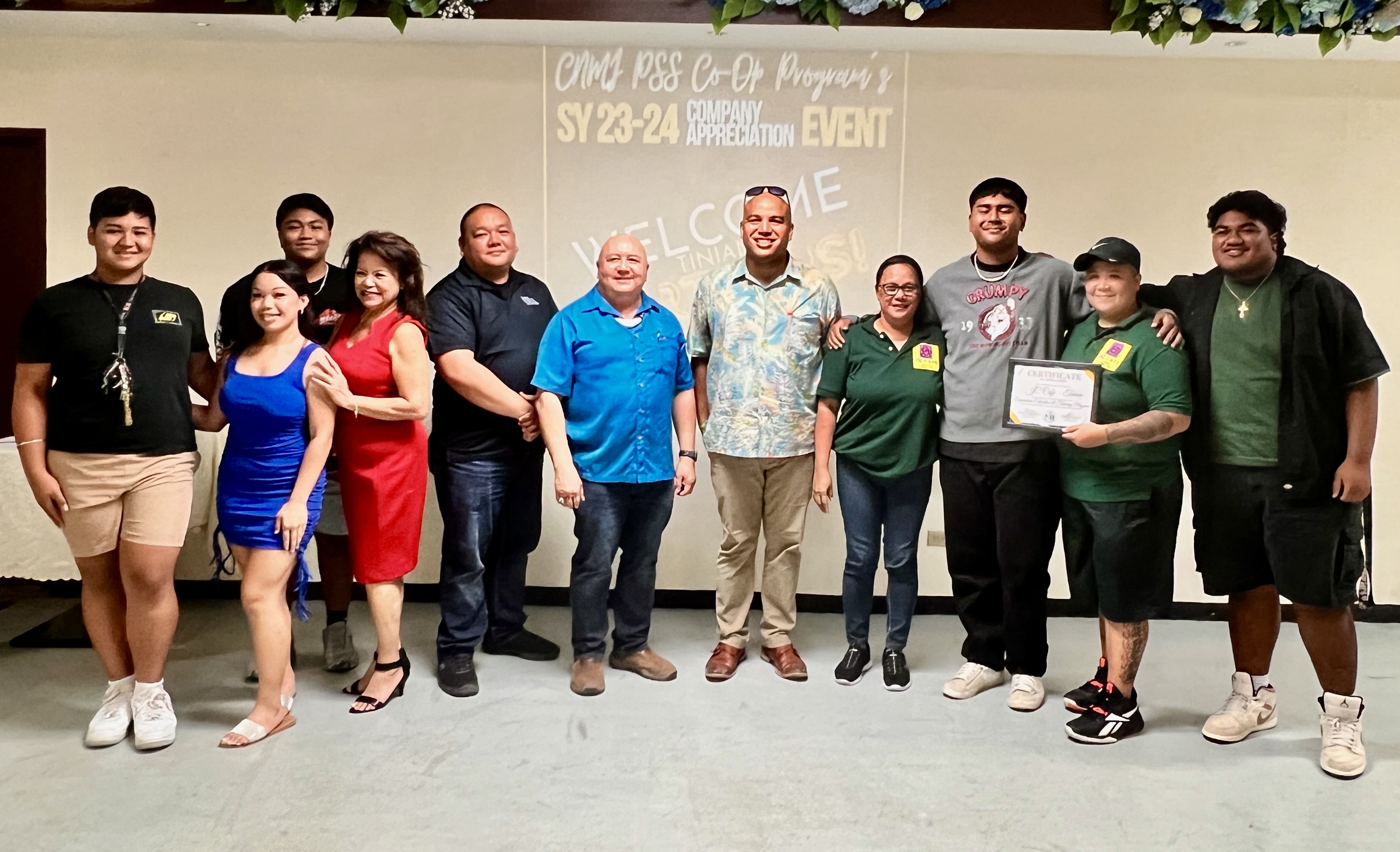 Another longstanding partner, JC Café, is honored by the PSS Cooperative Education Program.