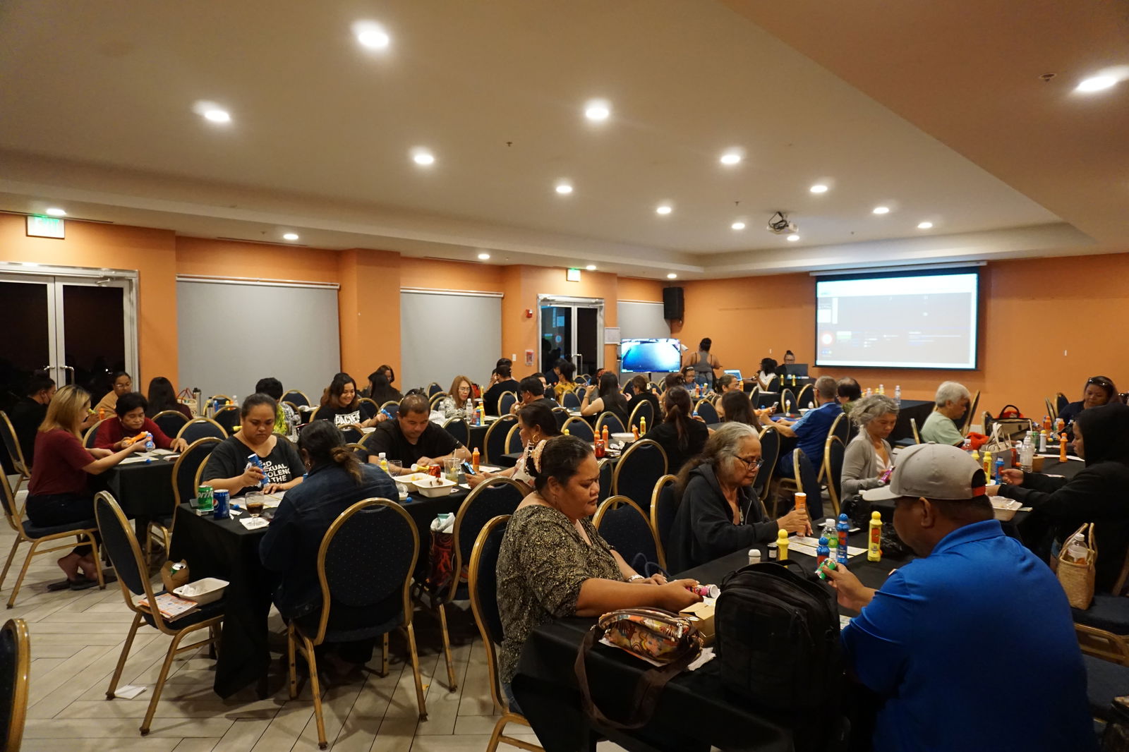 Community members try their luck at bingo during the Saipan Rotary Club’s Las Vegas Night fundraising event on May 11 at the Crowne Plaza Resort. 