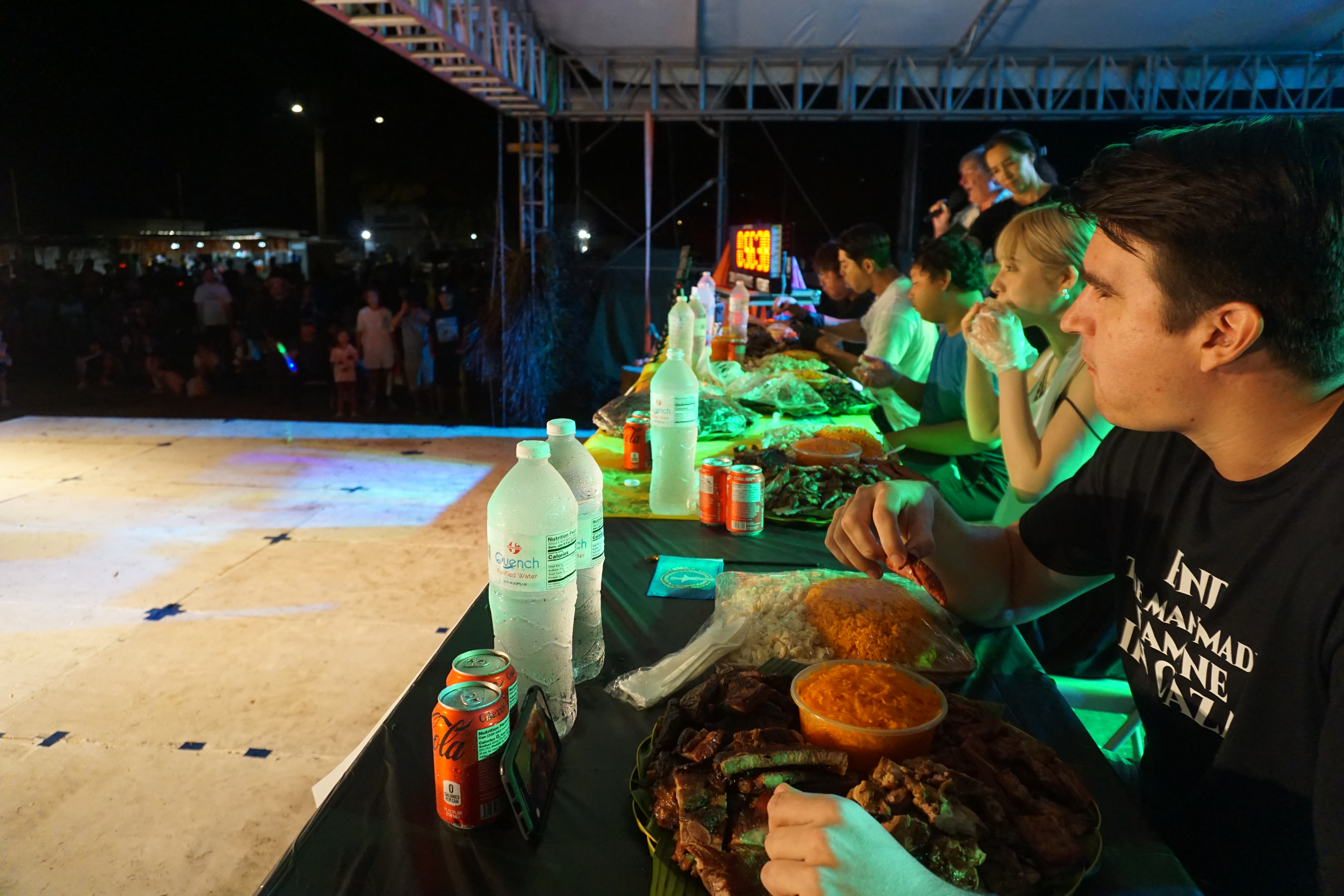 The Oh My Grill International Food Challenge contestants in action on the mainstage during the Taste of the Marianas at American Memorial Park on Saturday, May 11, 2024.