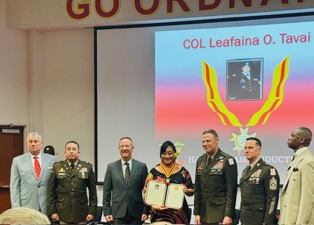 The Ordnance Corps Command Team and honorary members.