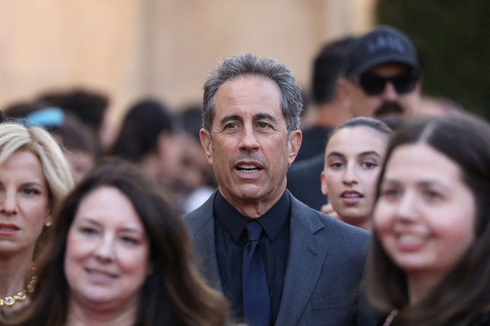 Jerry Seinfeld attends the premiere of Netflix's "Unfrosted" at the Egyptian Theatre in Los Angeles, California, April 30, 2024.