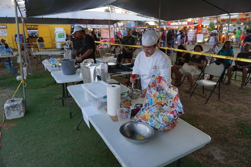 Antonette Cabrera prepares her lantiyas at the 2nd Annual HANMI-NMTech Pastry Chef Competition.