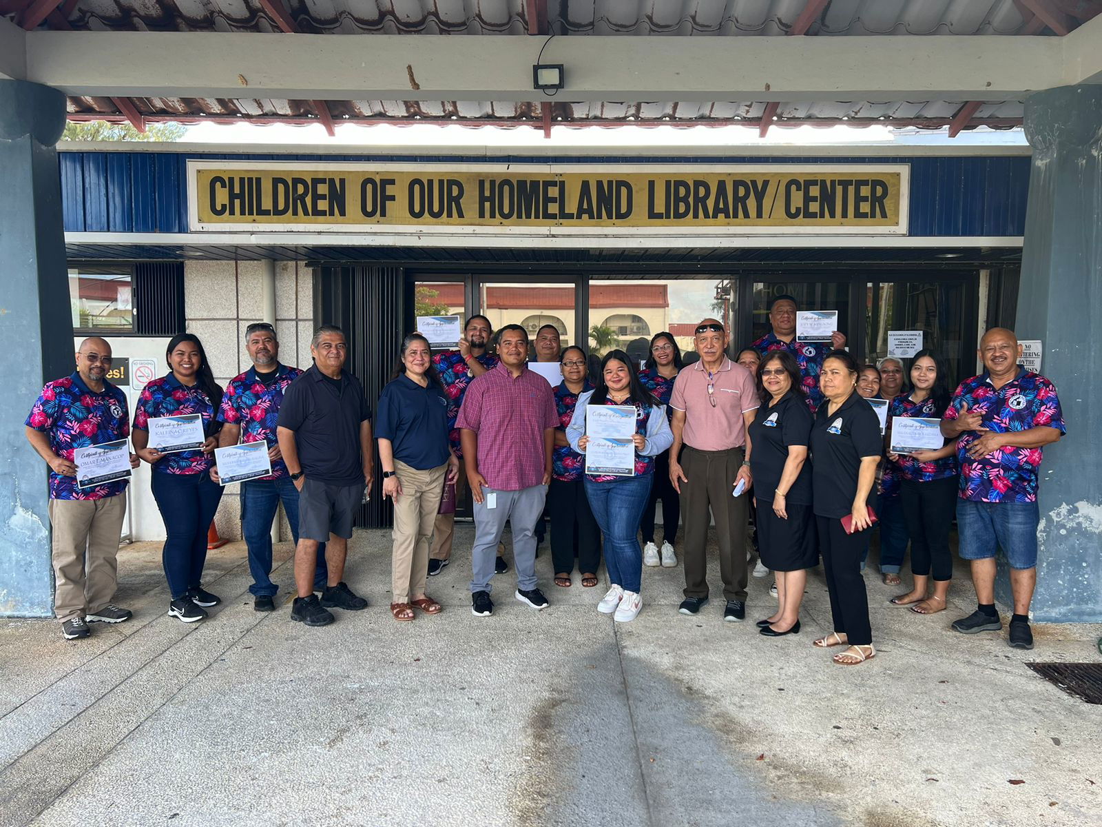 Public Service Recognition Week  group photo in front of JKPL’s Children’s Library.