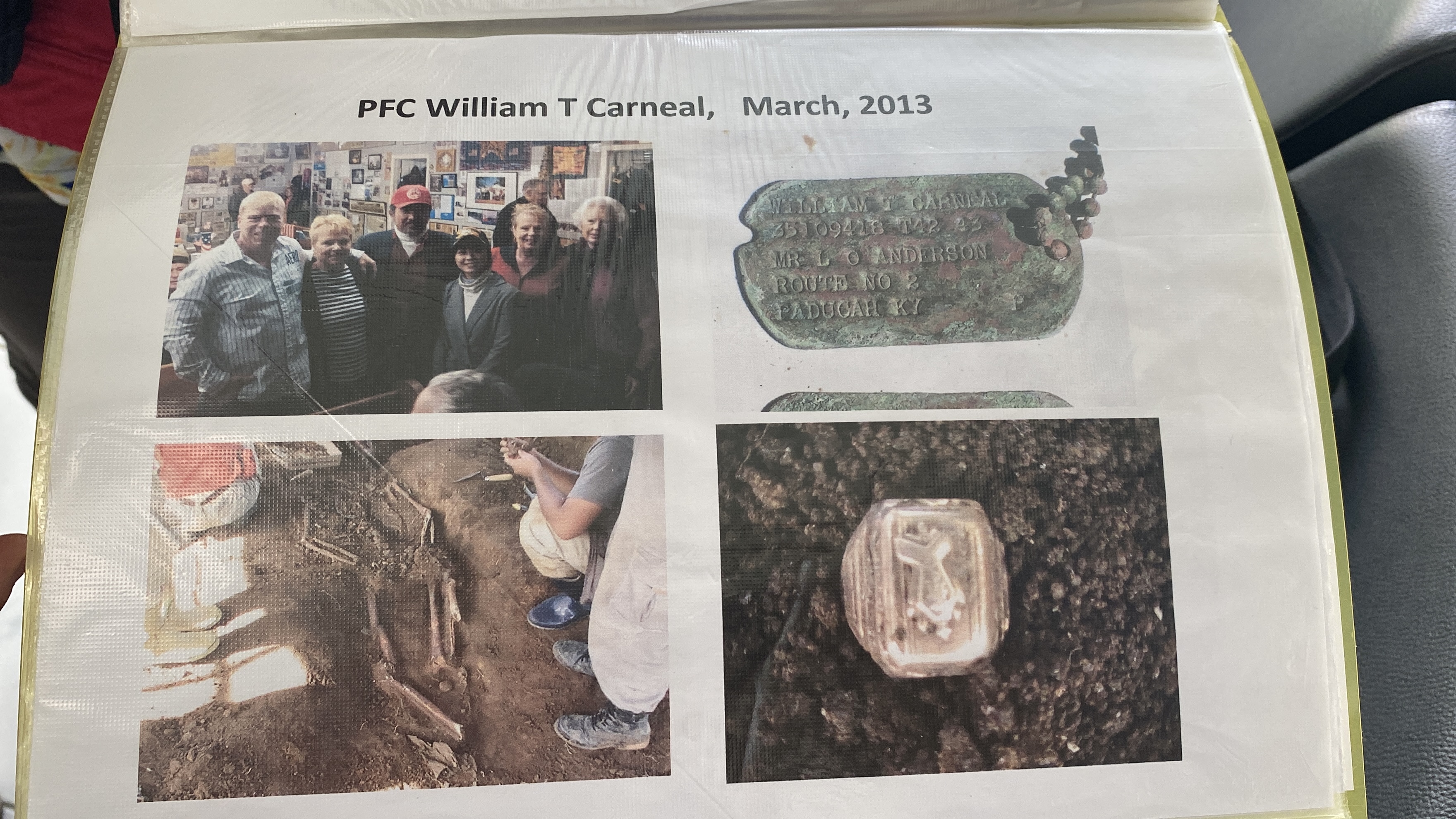 The remains of an American servicemember were recovered in Achugao and repatriated to his family in the states.