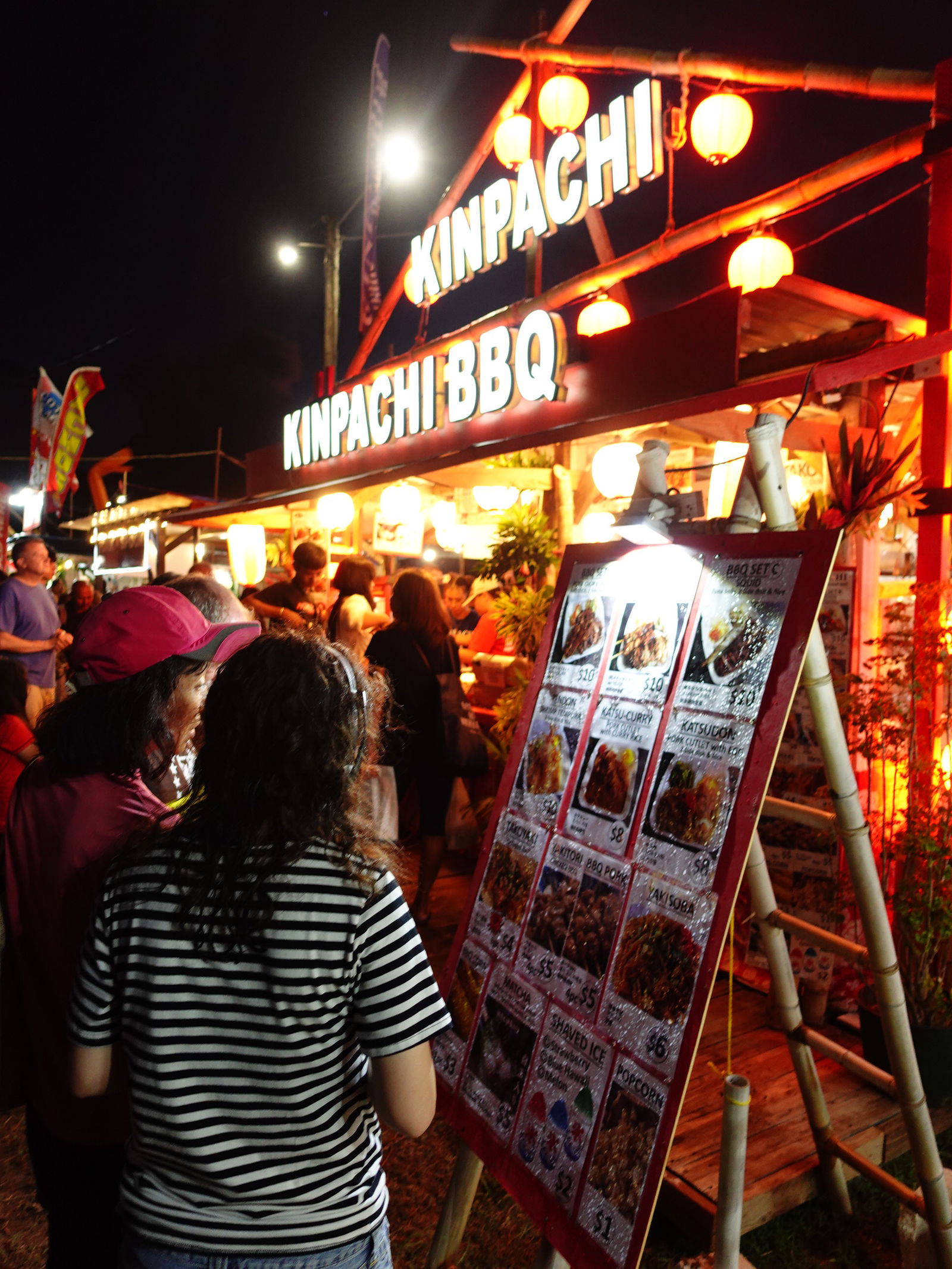Kinpachi Restaurant and 28 other food and drink vendors serve customers at the 25th Annual Taste of the Marianas International Food Festival on May 11, 2024, at American Memorial Park in Garapan, Saipan.