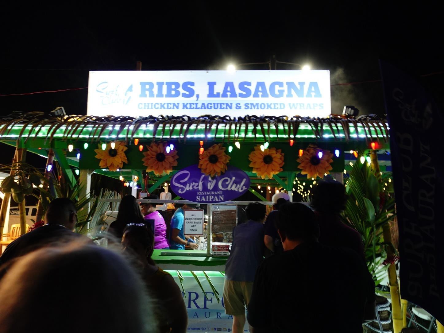 Surf Club serves ribs, lasagna, and more at the 25th Annual Taste of the Marianas International Food Festival on May 4, 2024 at American Memorial Park.
