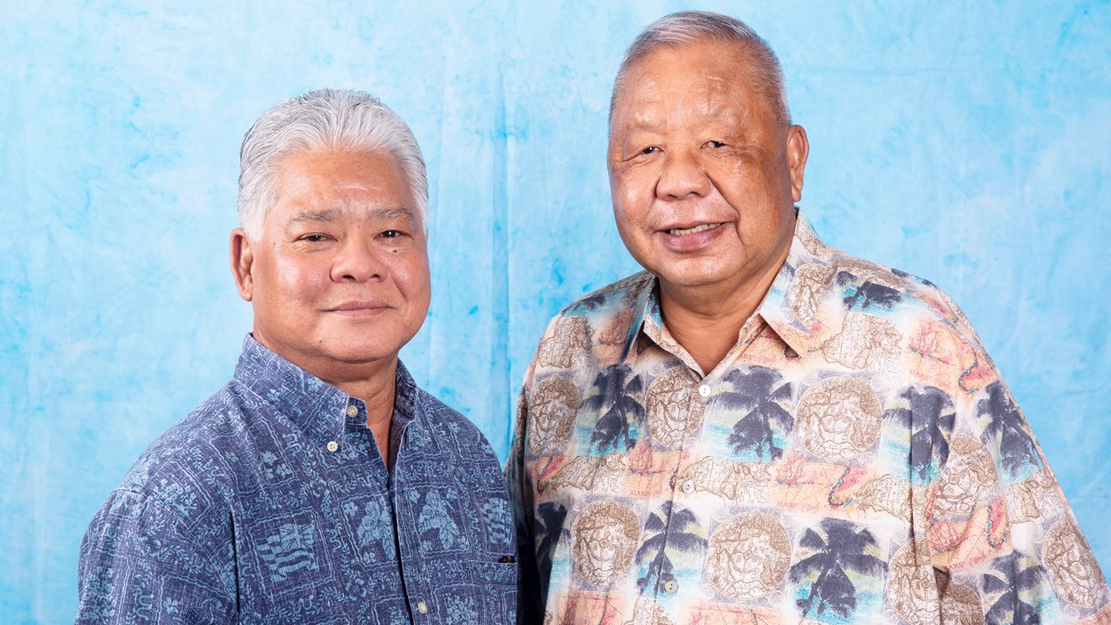 Gov. Arnold I. Palacios and Lt. Gov. David M. Apatang