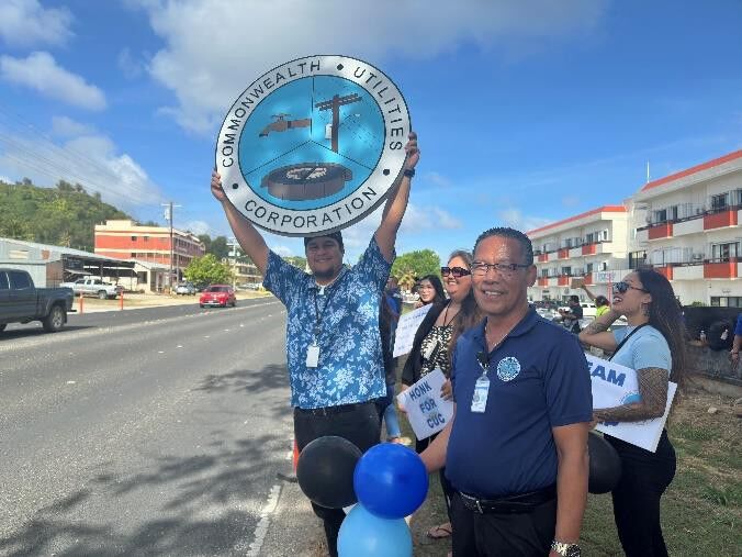 The roadside activity on Saipan was held outside the CUC offices at Joeten Dandan.