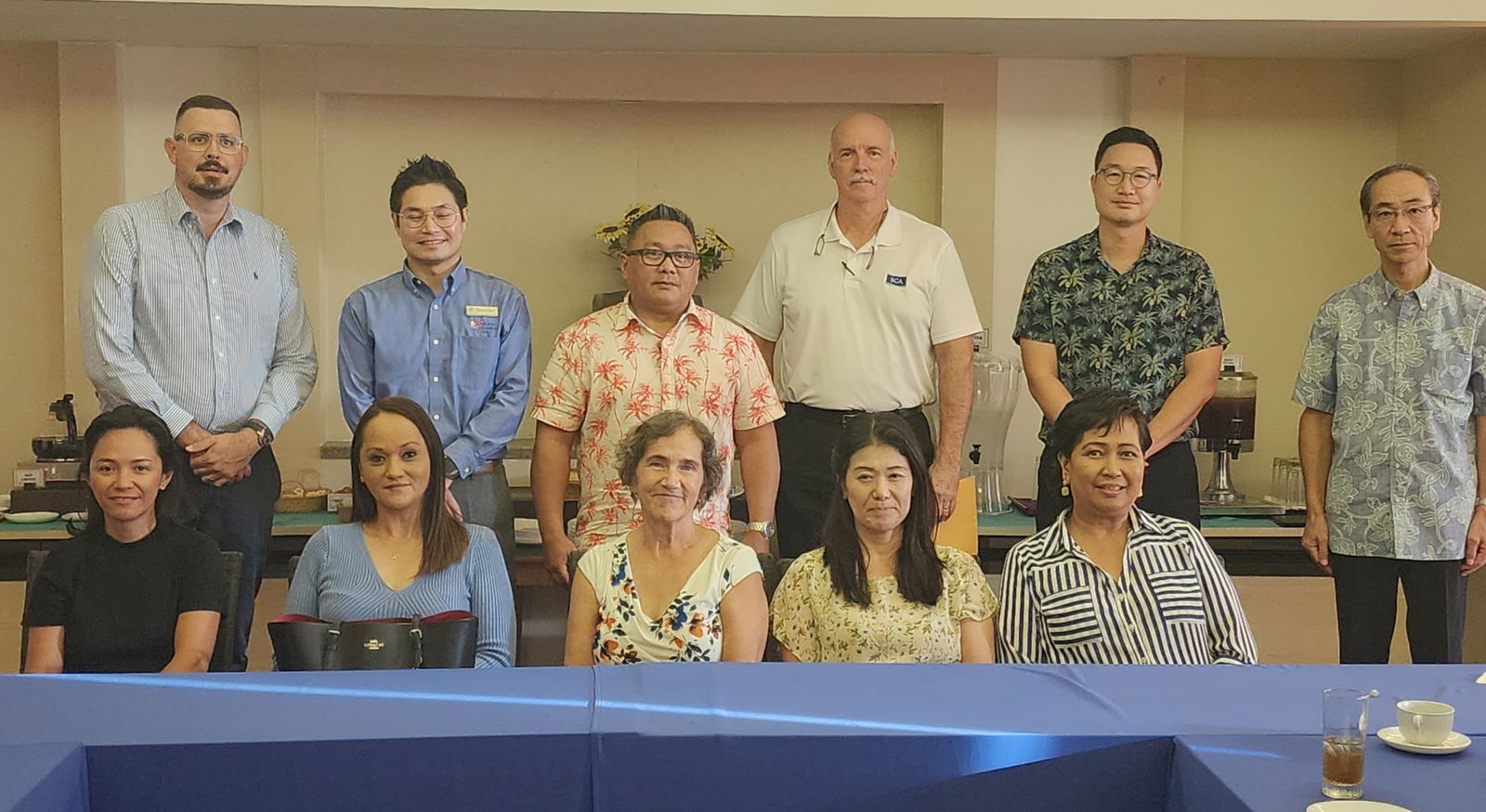 Hotel Association of the NMI officers and members pose for a group photo after their general membership meeting at Grandvrio on Thursday, May 23.