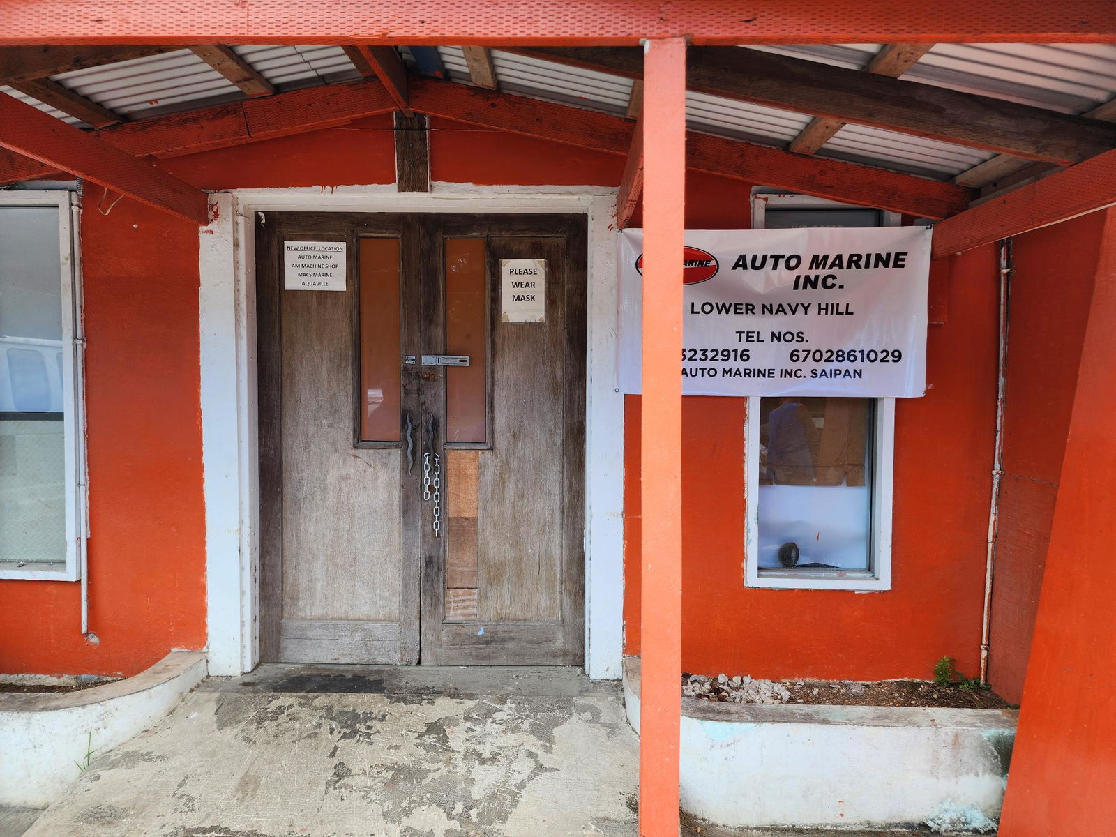 The Auto Marine office.