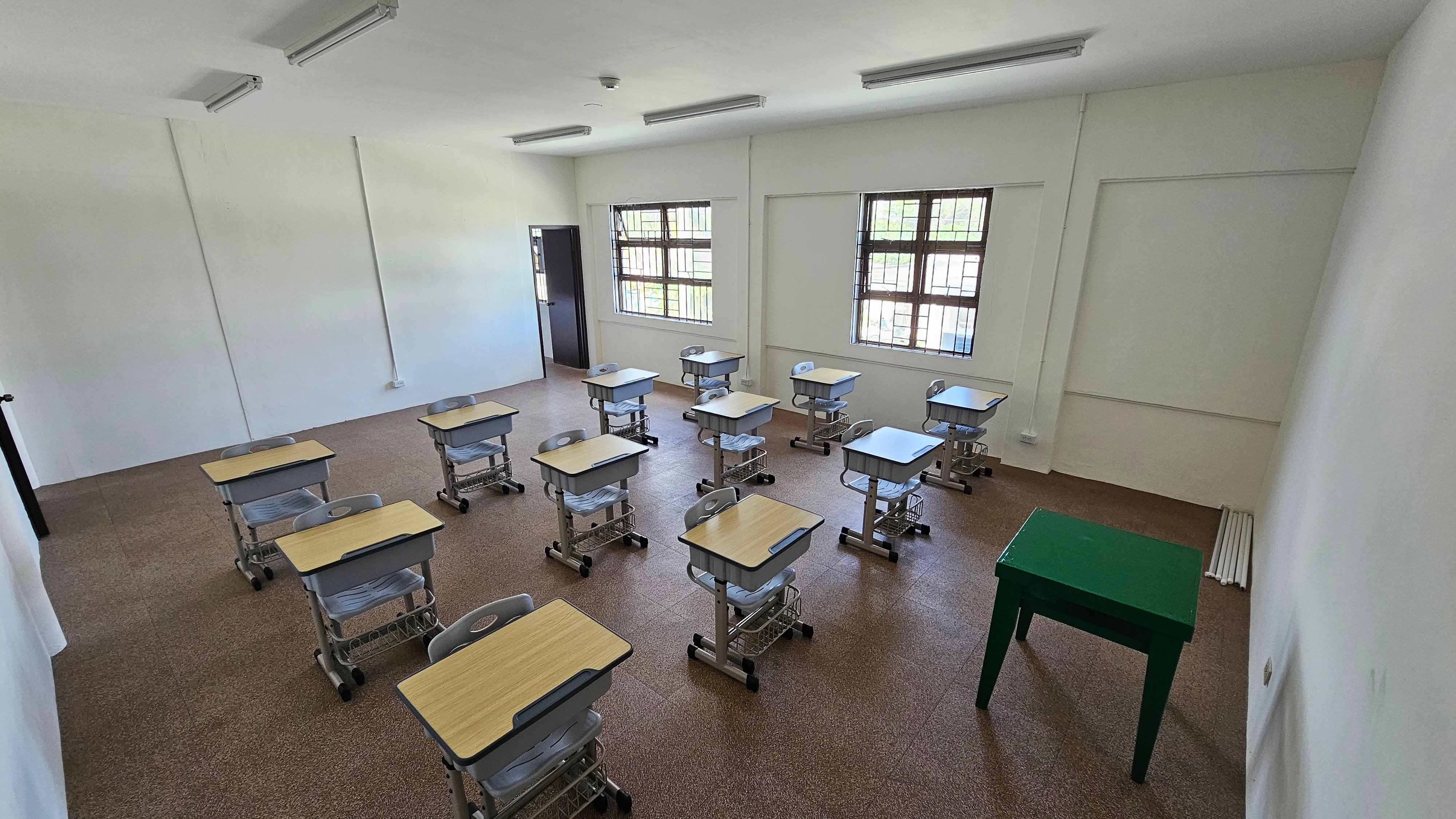 Classroom view at the new GMS in Chalan Kanoa.