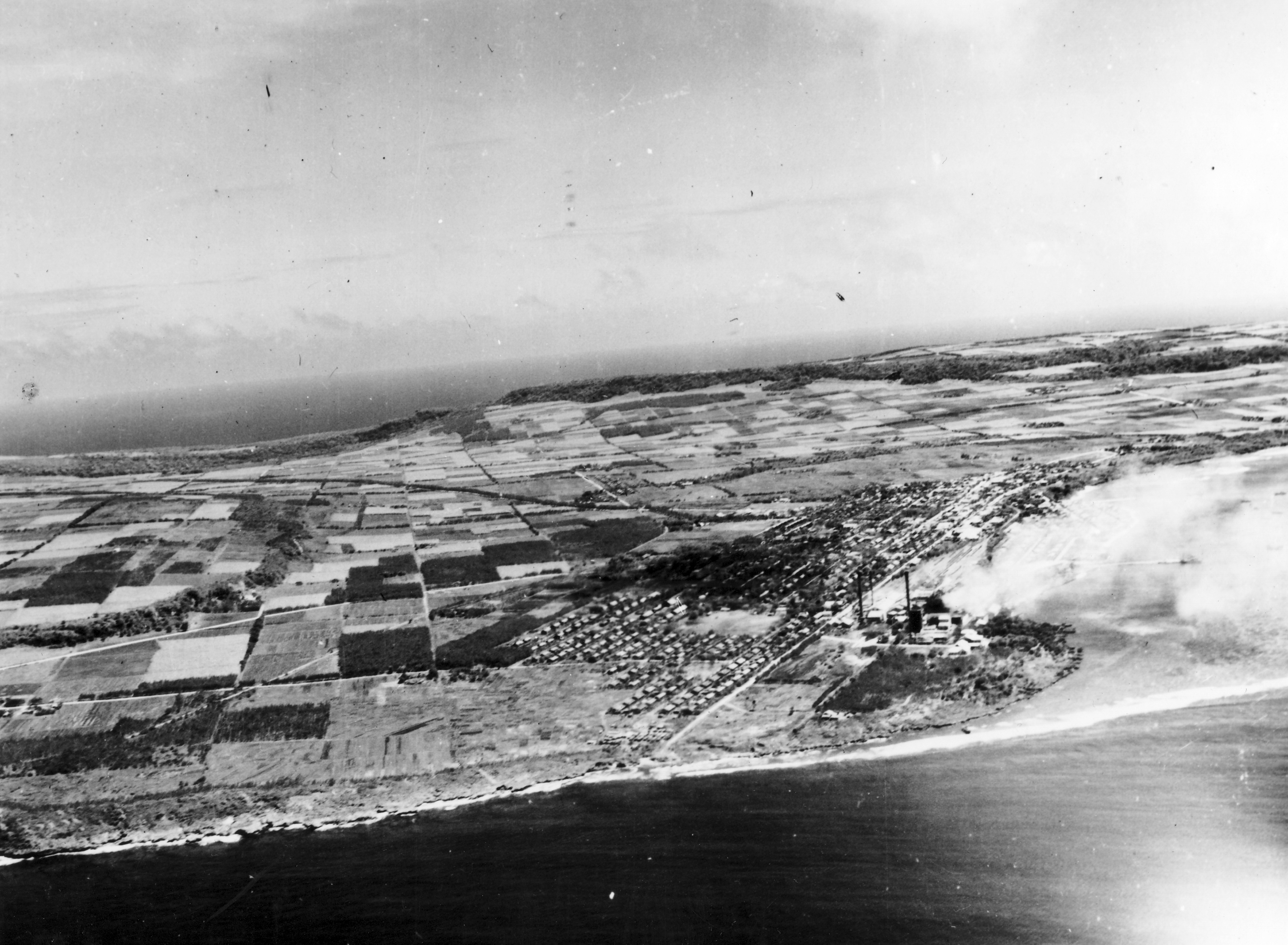 Airstrike on Tinian.