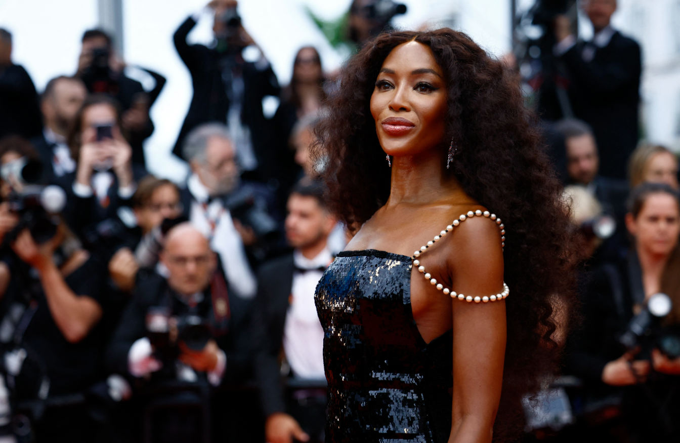 Naomi Campbell poses on the red carpet during arrivals for the screening of the film "Furiosa: A Mad Max Saga" at the 77th Cannes Film Festival in Cannes, France, May 15, 2024.