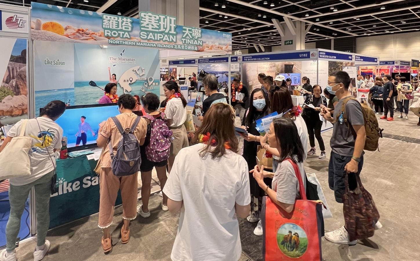 The Marianas Visitors Authority promotes the Marianas and the individual attractions of Saipan, Tinian, and Rota at the International Travel Expo Hong Kong held on June 13-16, 2024, at the Hong Kong Convention & Exhibition Center.  Hong Kong Airlines flies twice weekly between Hong Kong and Saipan.