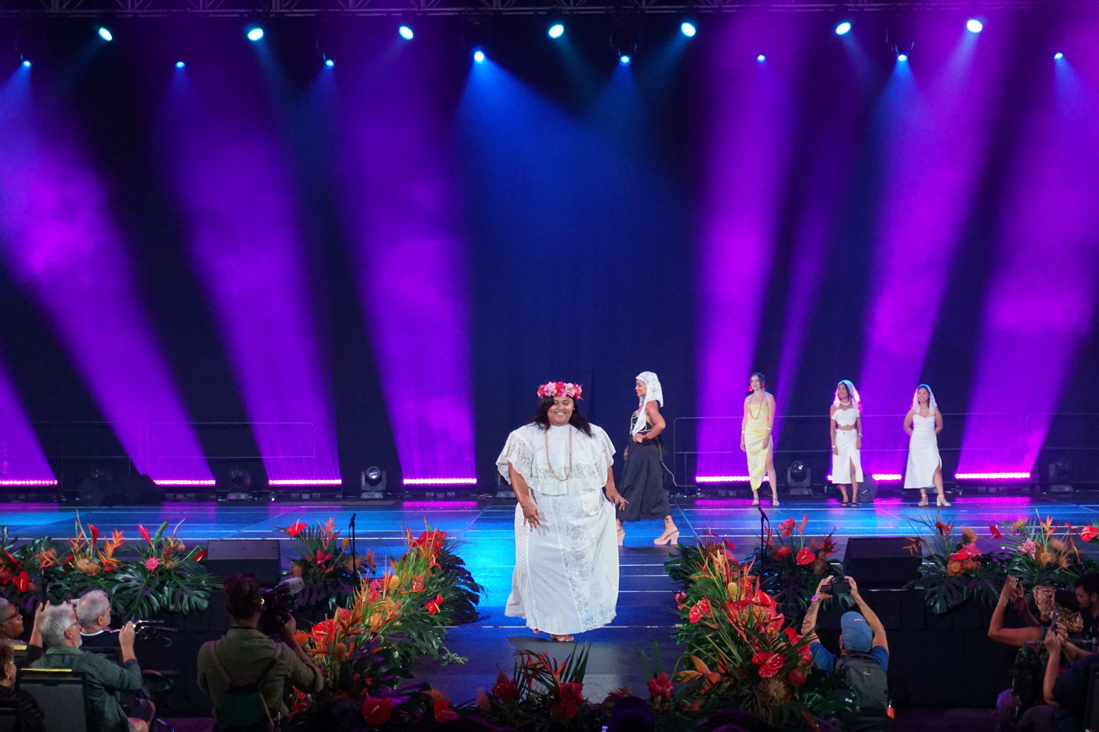 Tiara Deleon Guerrero walks the runway in a mestiza designed by Franceska De Oro​.