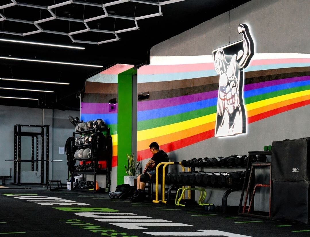 Latte Built Fitness and Nutrition is located on Beach Road, Chalan Kanoa, directly in front of the Aquarius hotel.