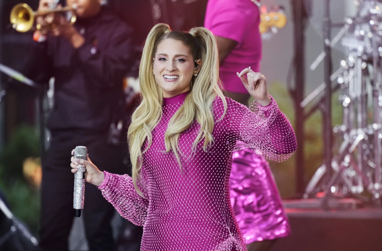 Meghan Trainor performs on NBC’s Today show at Rockefeller Plaza in New York on Oct. 21, 2022.