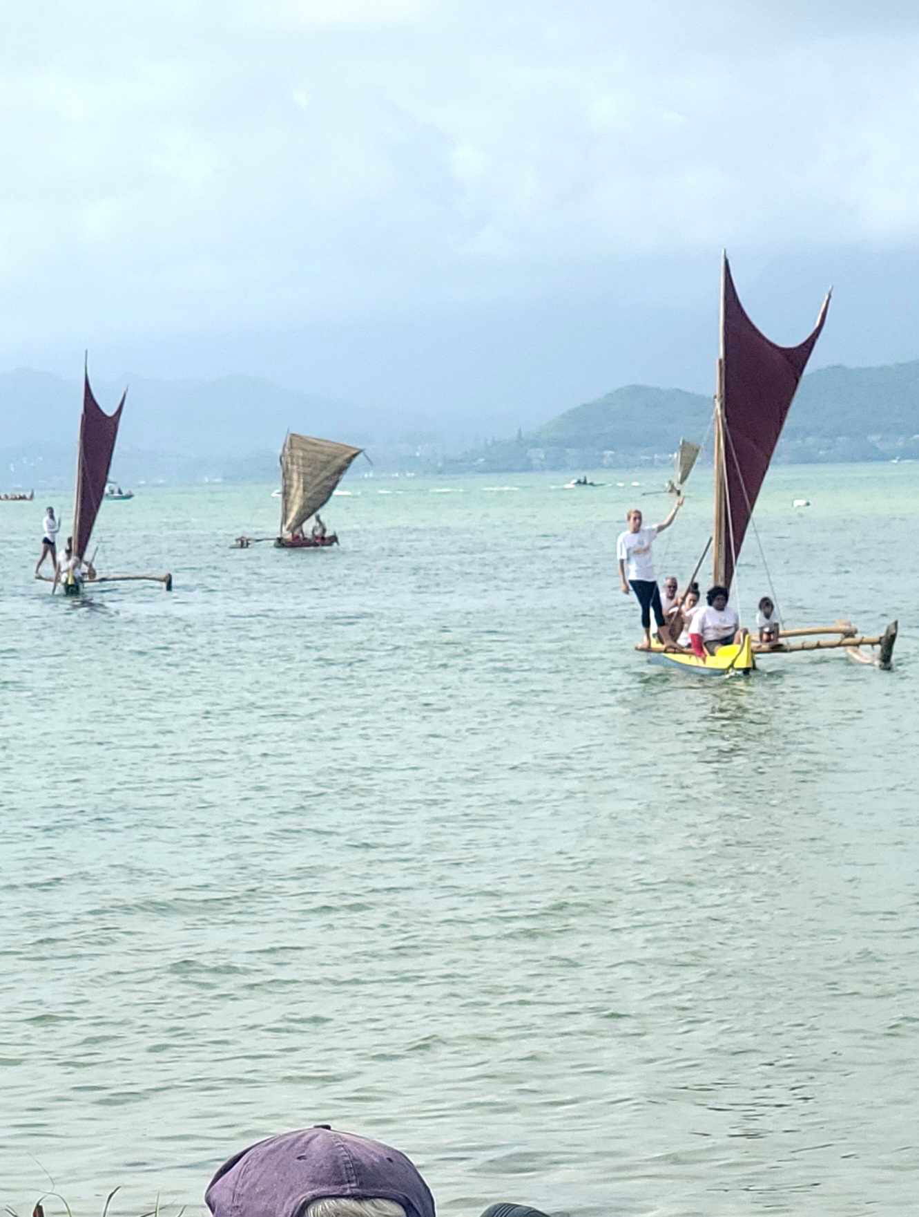 The Wa’a Opening Ceremony is a highlight of every FestPac, gathering the seagoing vessels of Oceania in a parade of boats. 