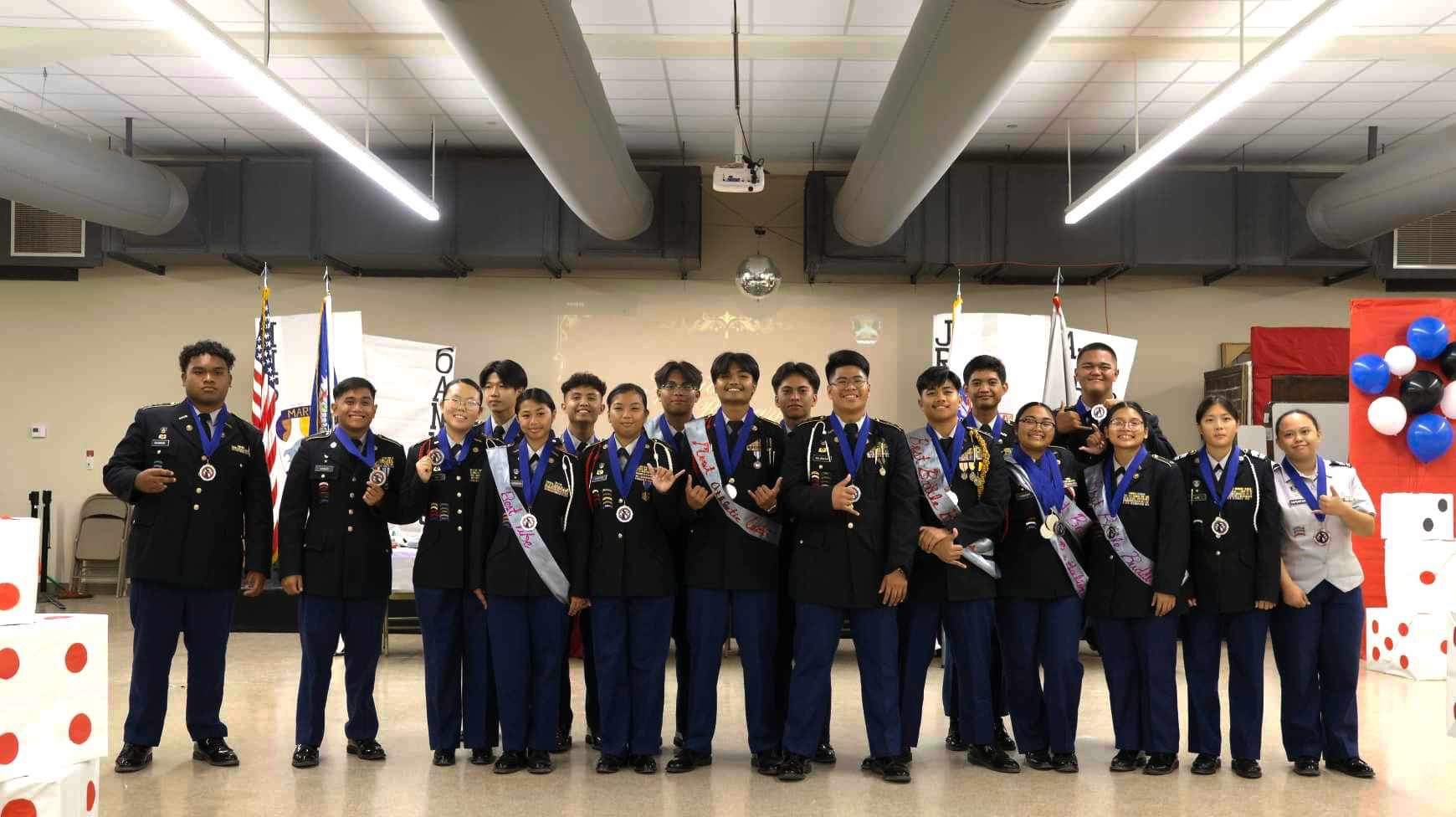 The Marianas High School’s Dolphin Battalion cadets celebrated their awards night on Saturday, May 25, 2024 in the school cafeteria.
