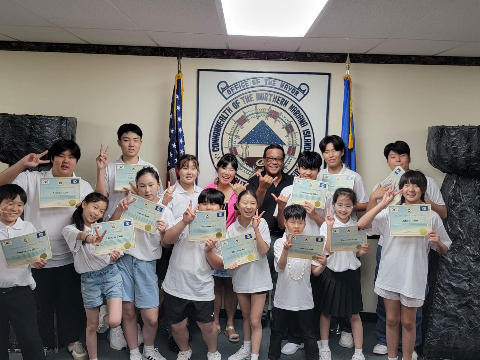 Meeting with Mayor “RB” at the Saipan Mayor's Office.